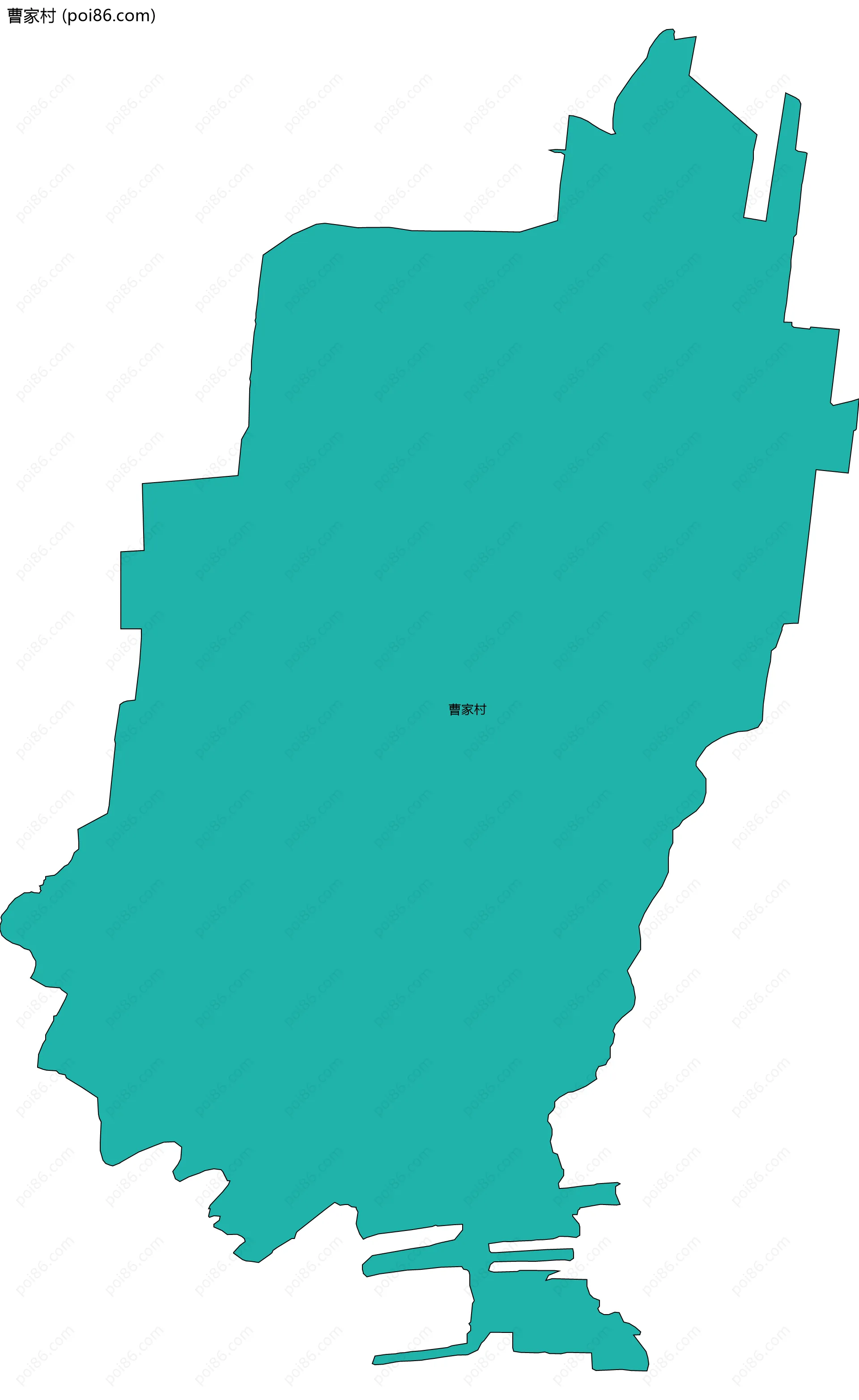 曹家村边界地图