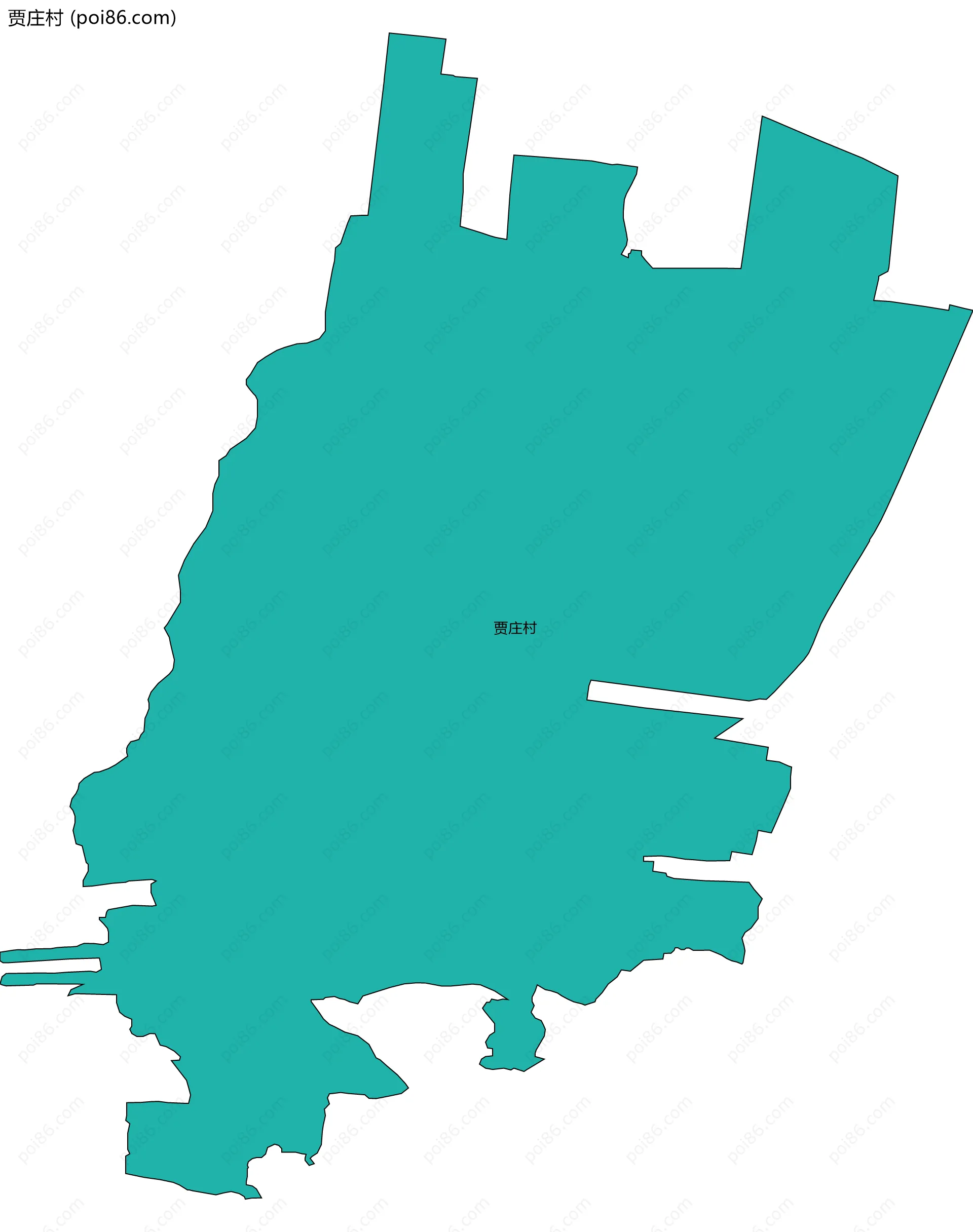 贾庄村边界地图