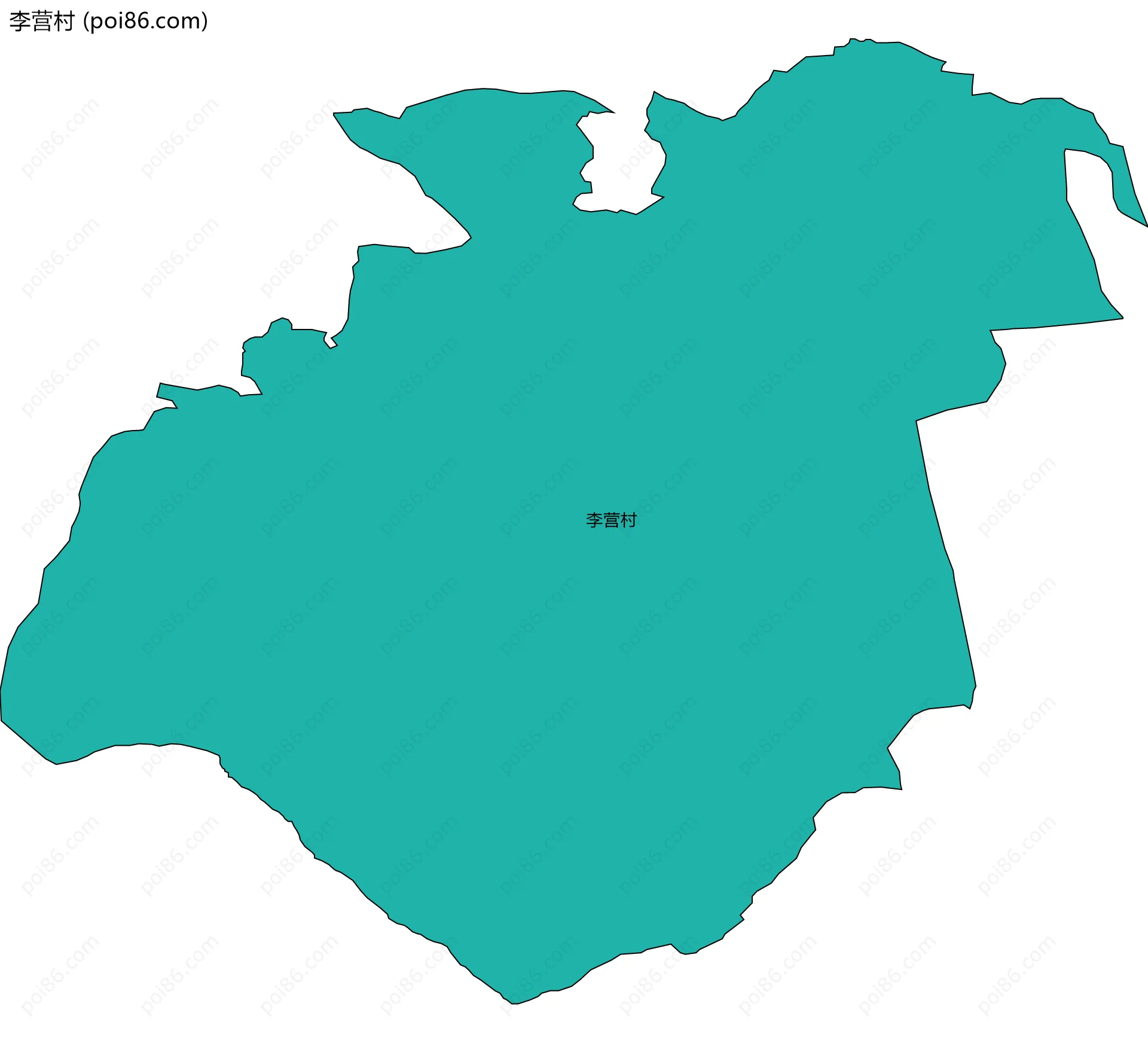 李营村边界地图