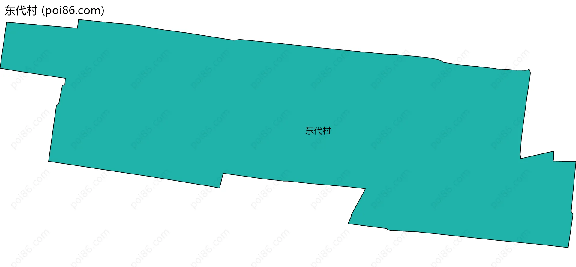 东代村边界地图