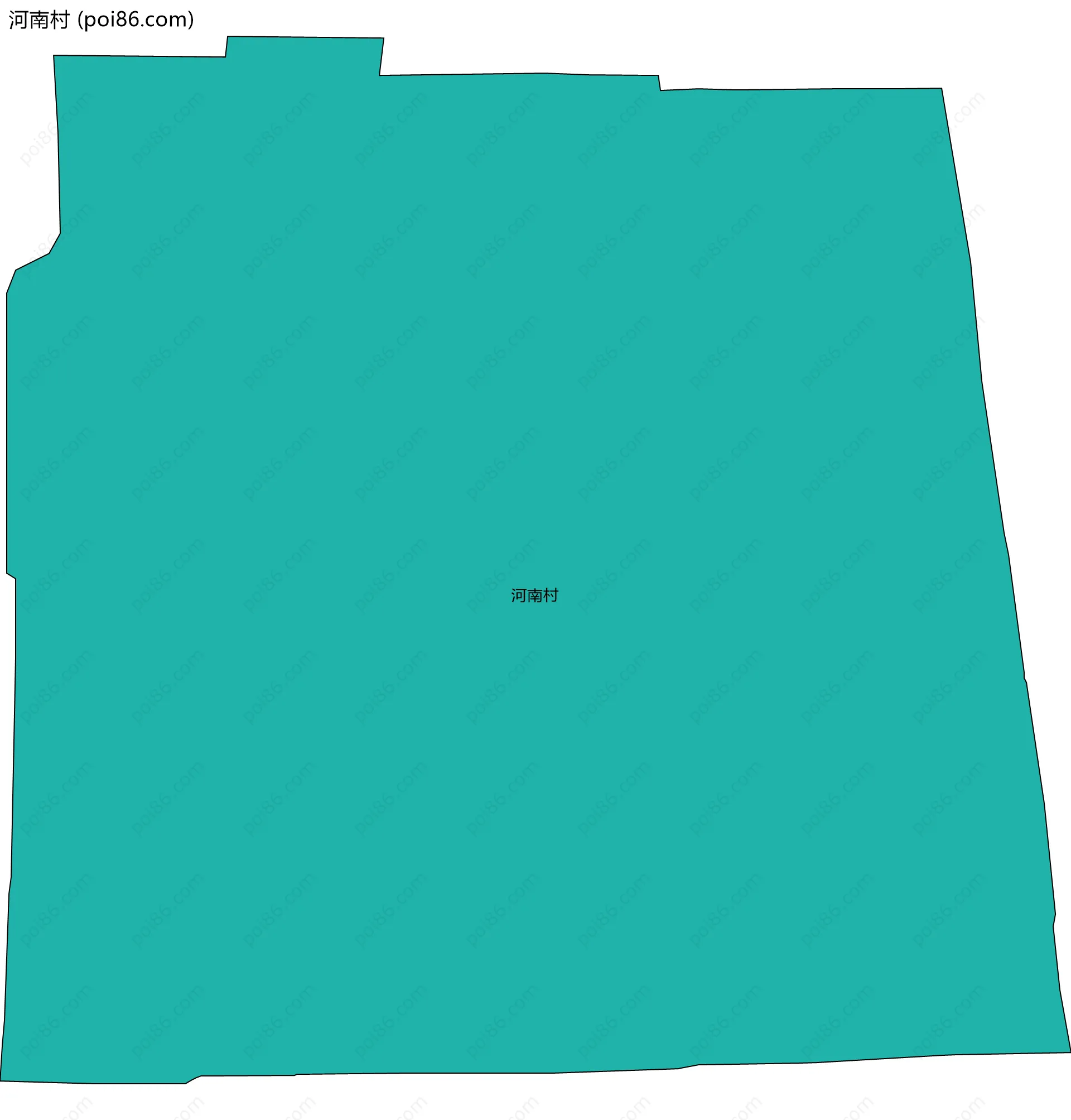 河南村边界地图