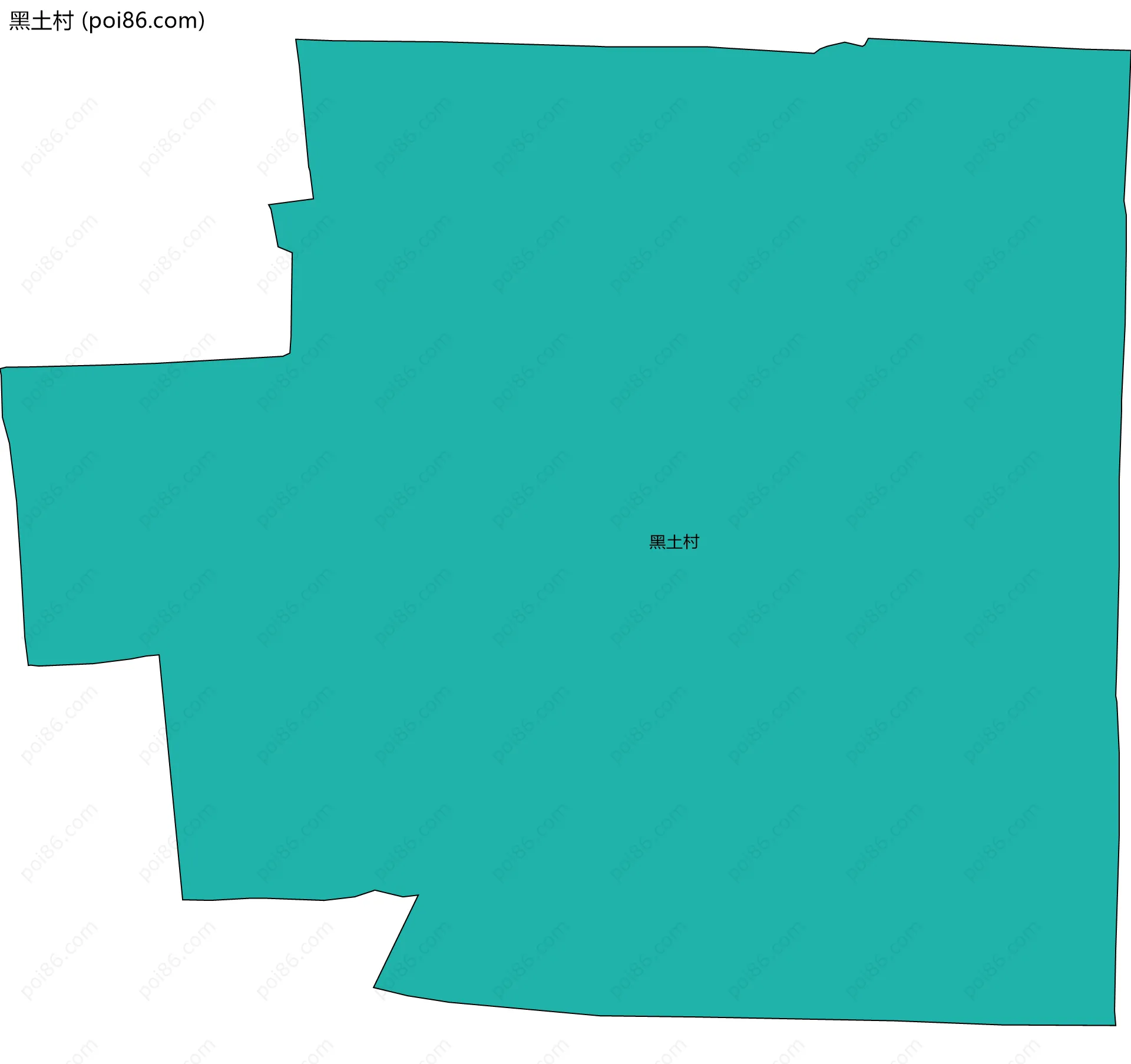 黑土村边界地图