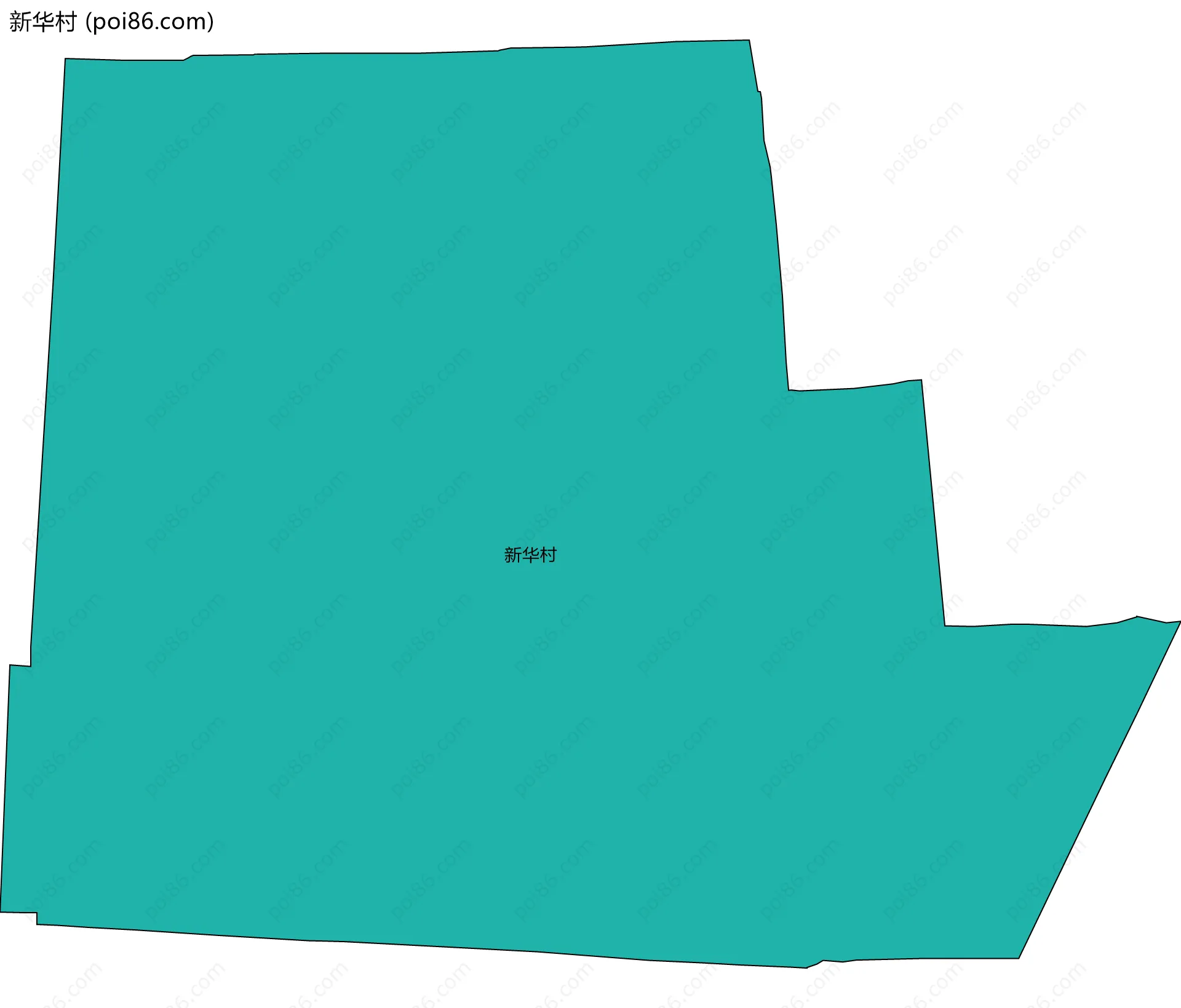 新华村边界地图