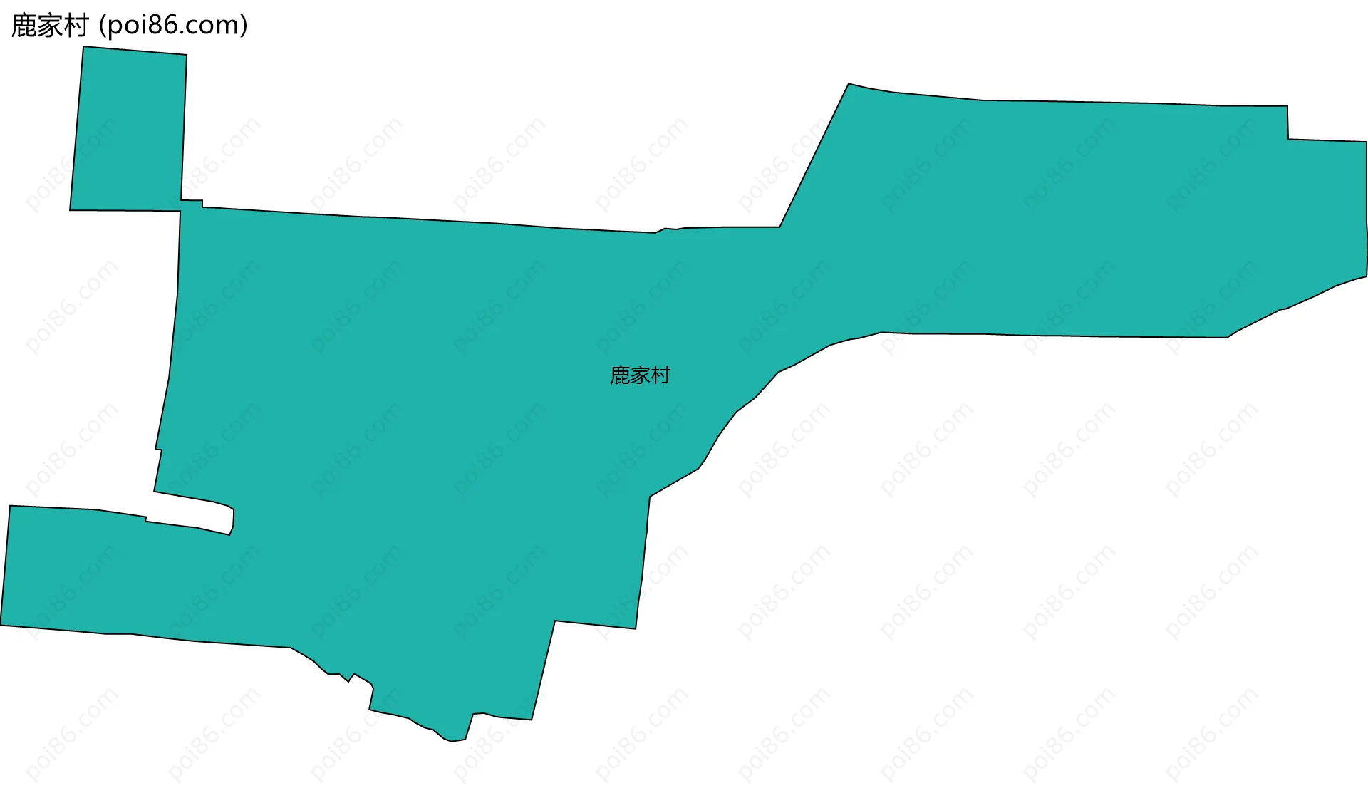 鹿家村边界地图