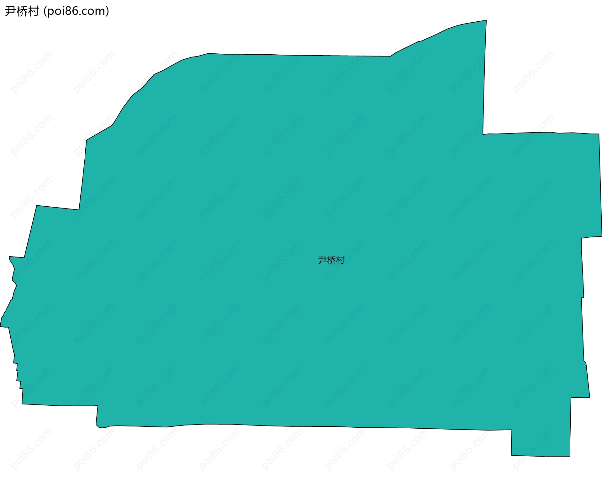 尹桥村边界地图