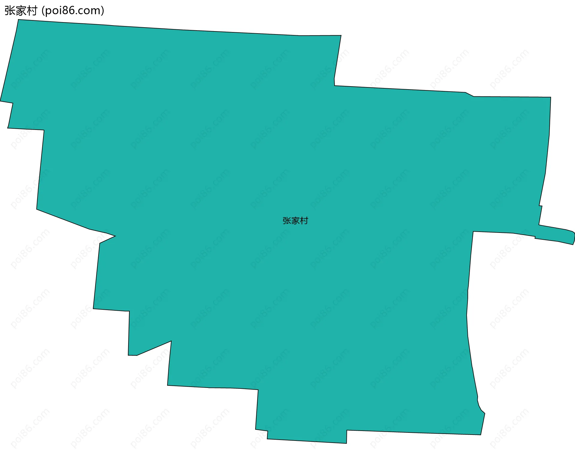 张家村边界地图