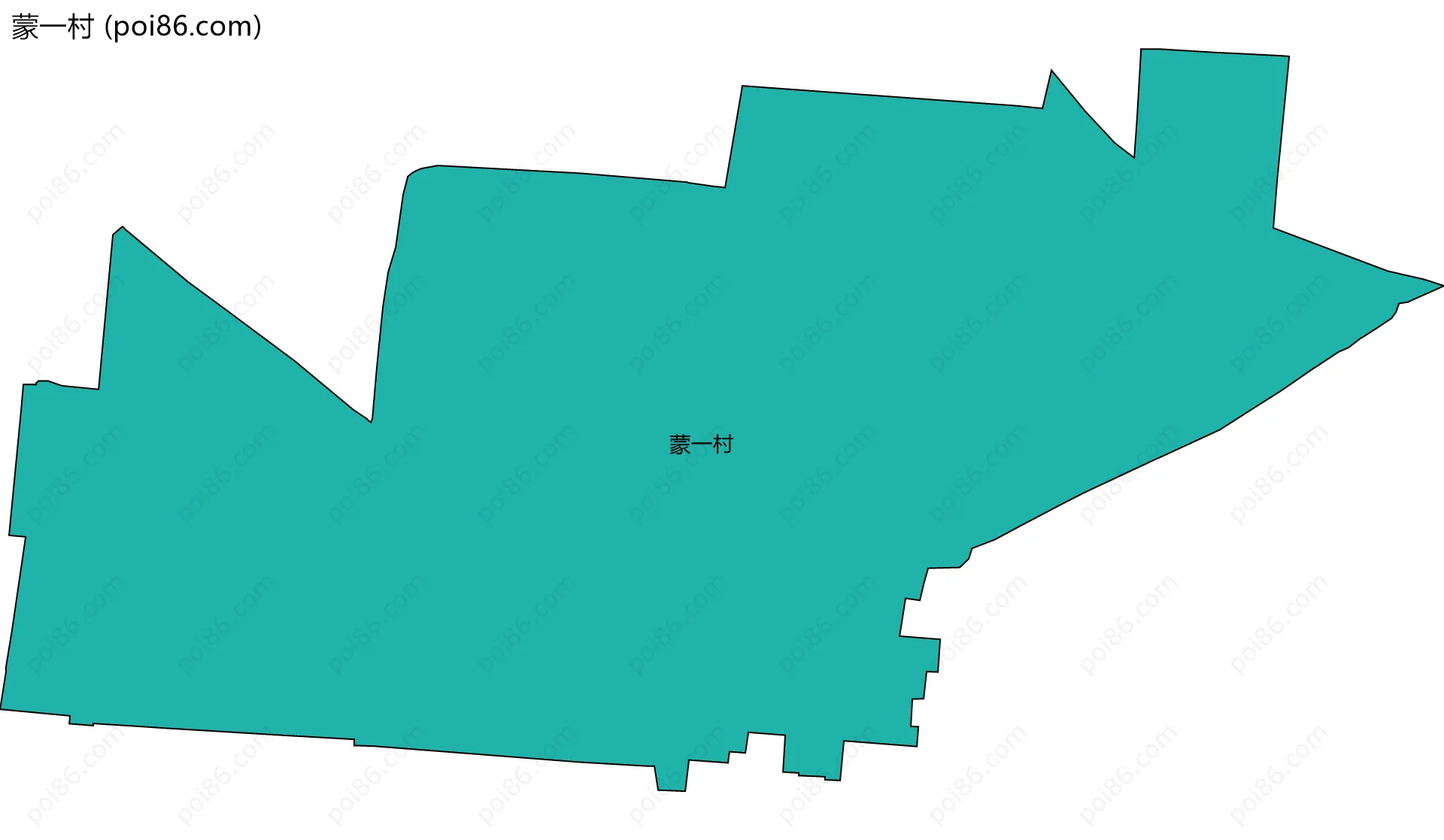 蒙一村边界地图