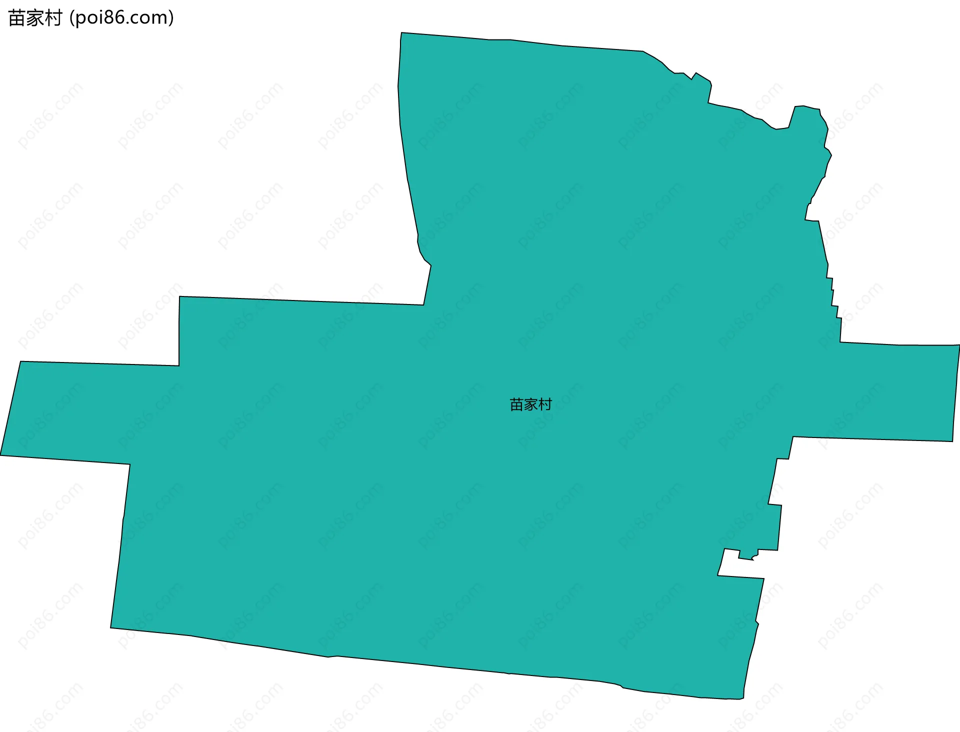苗家村边界地图