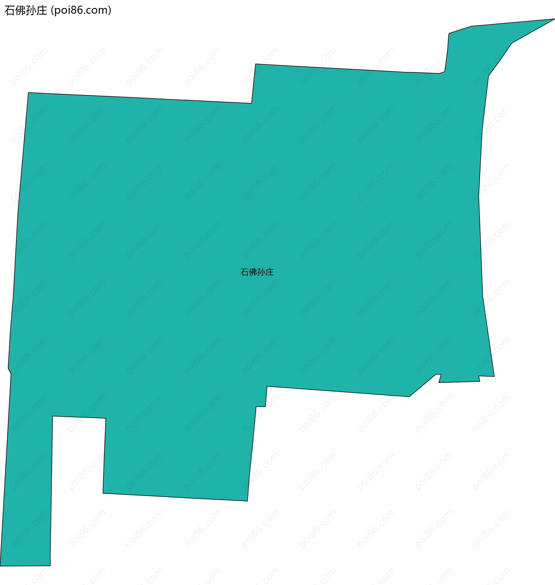 石佛孙庄边界地图