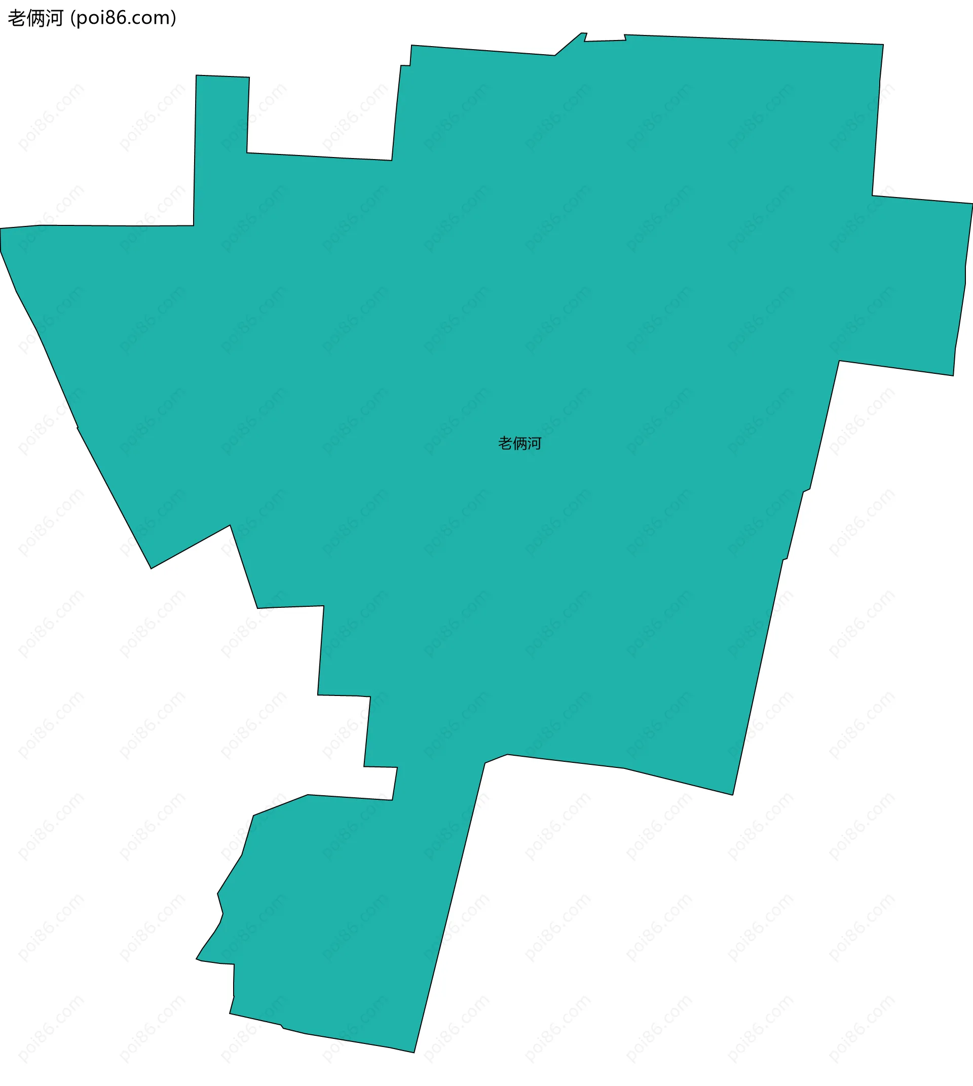 老俩河边界地图