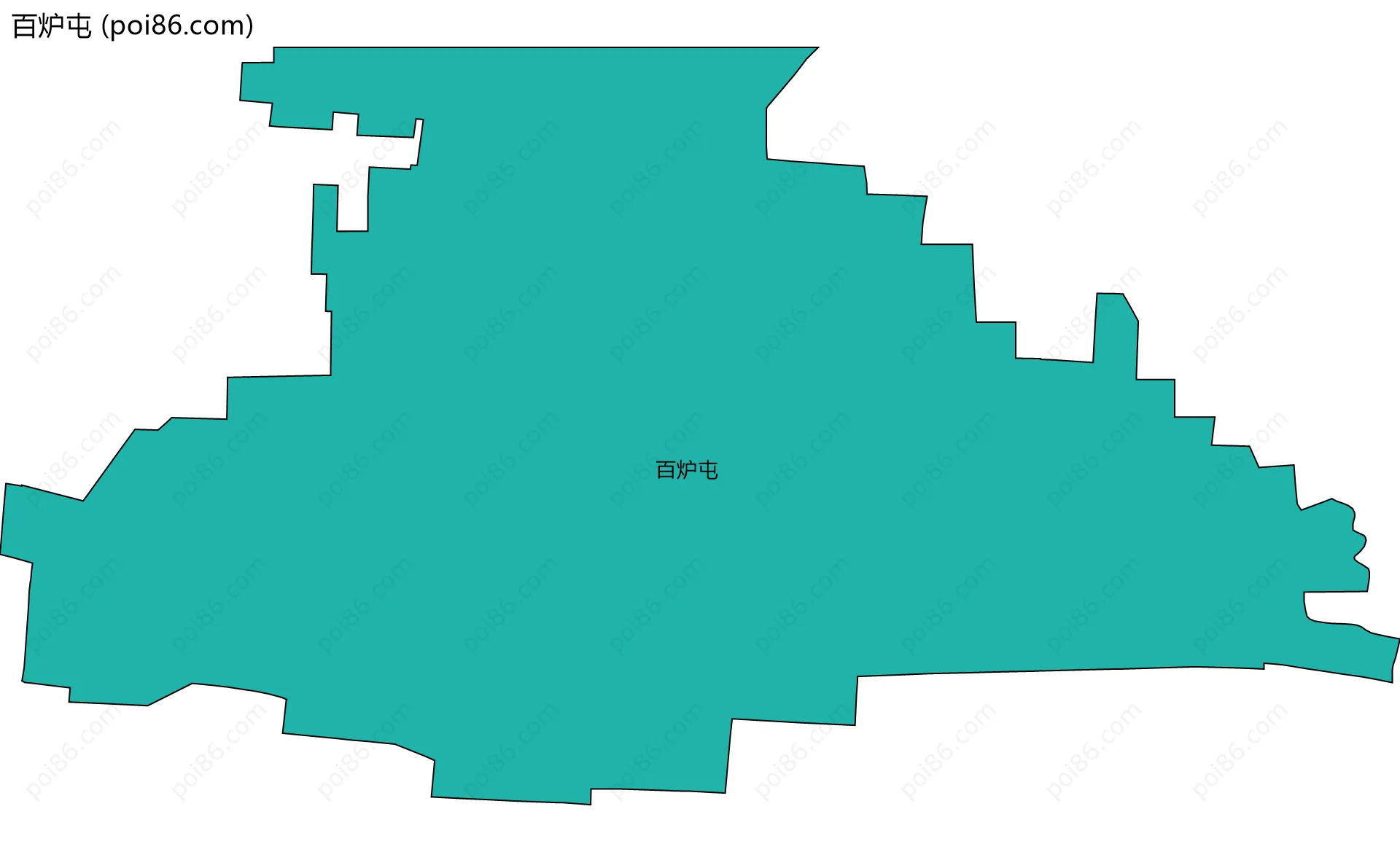 百炉屯边界地图