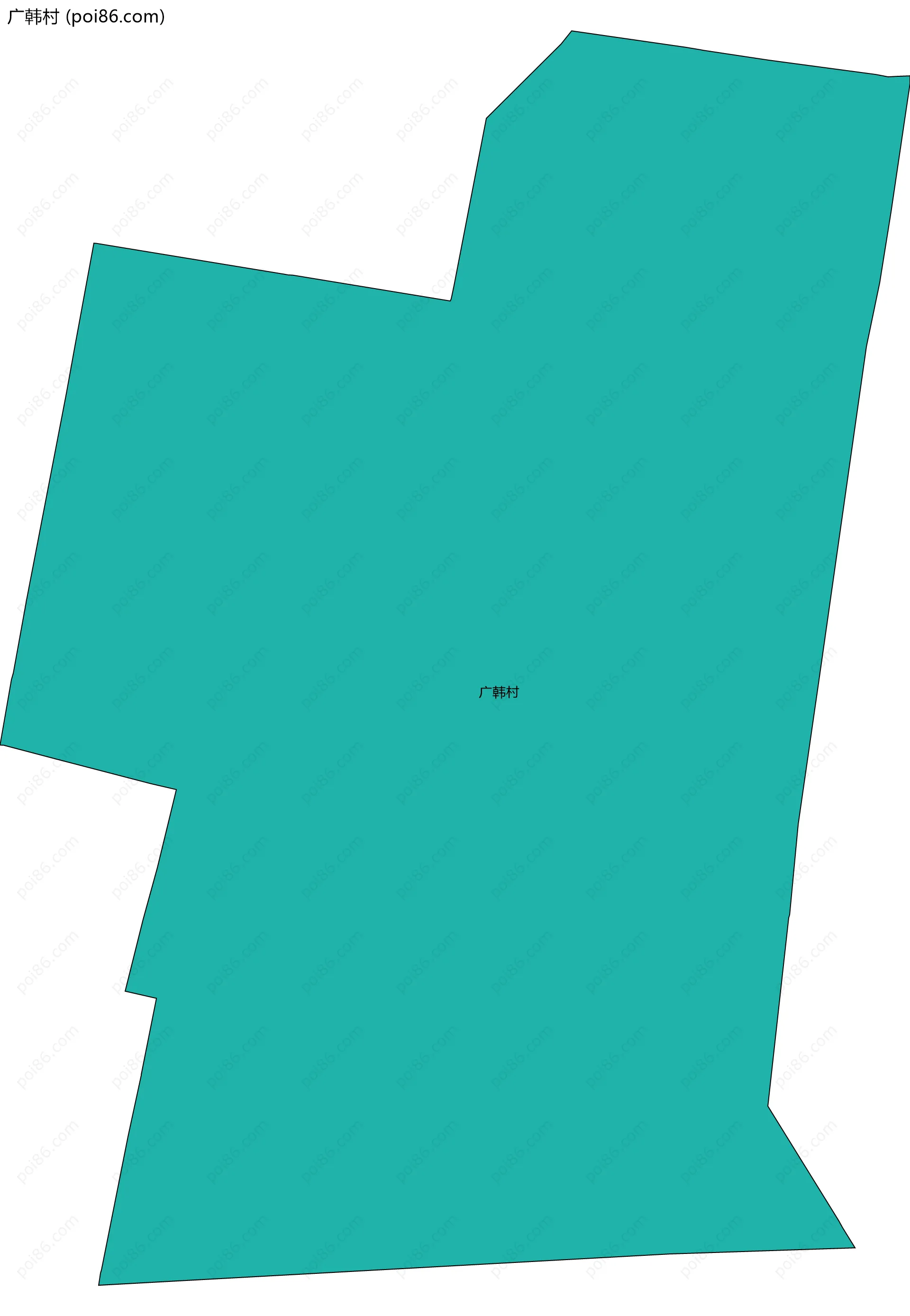 广韩村边界地图