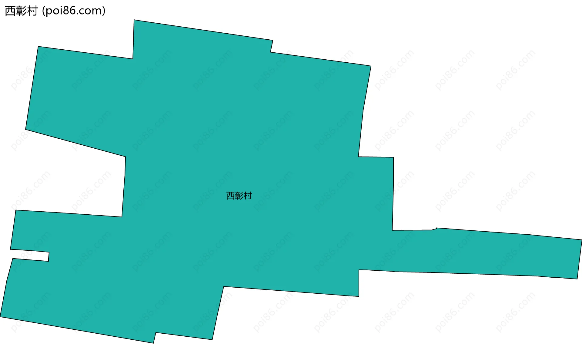 西彰村边界地图