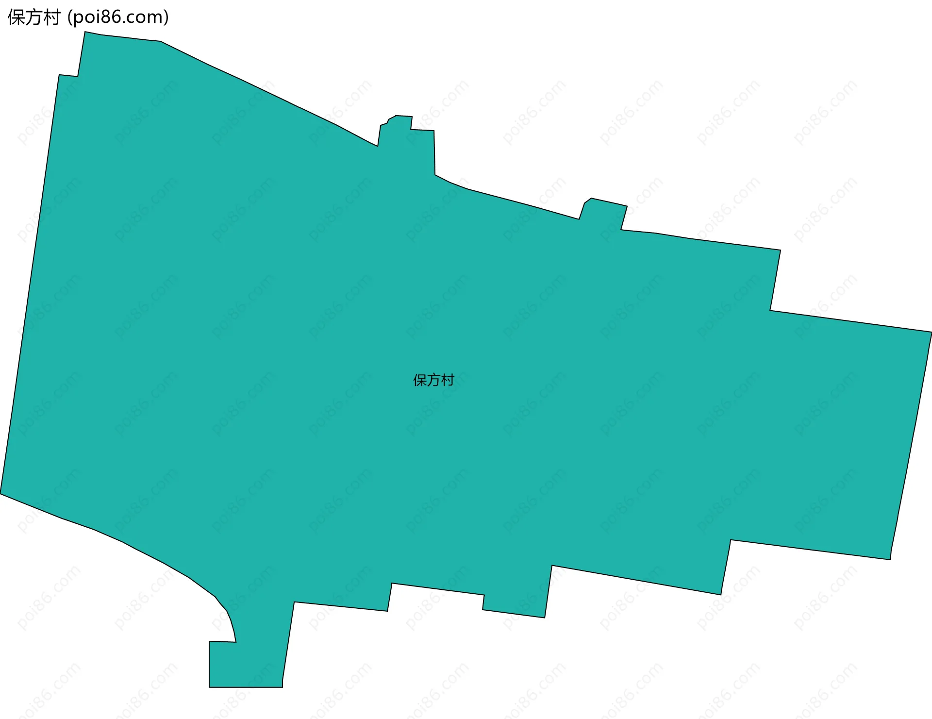 保方村边界地图