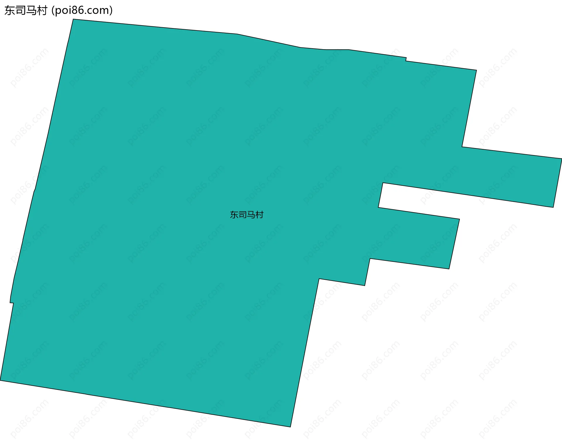 东司马村边界地图
