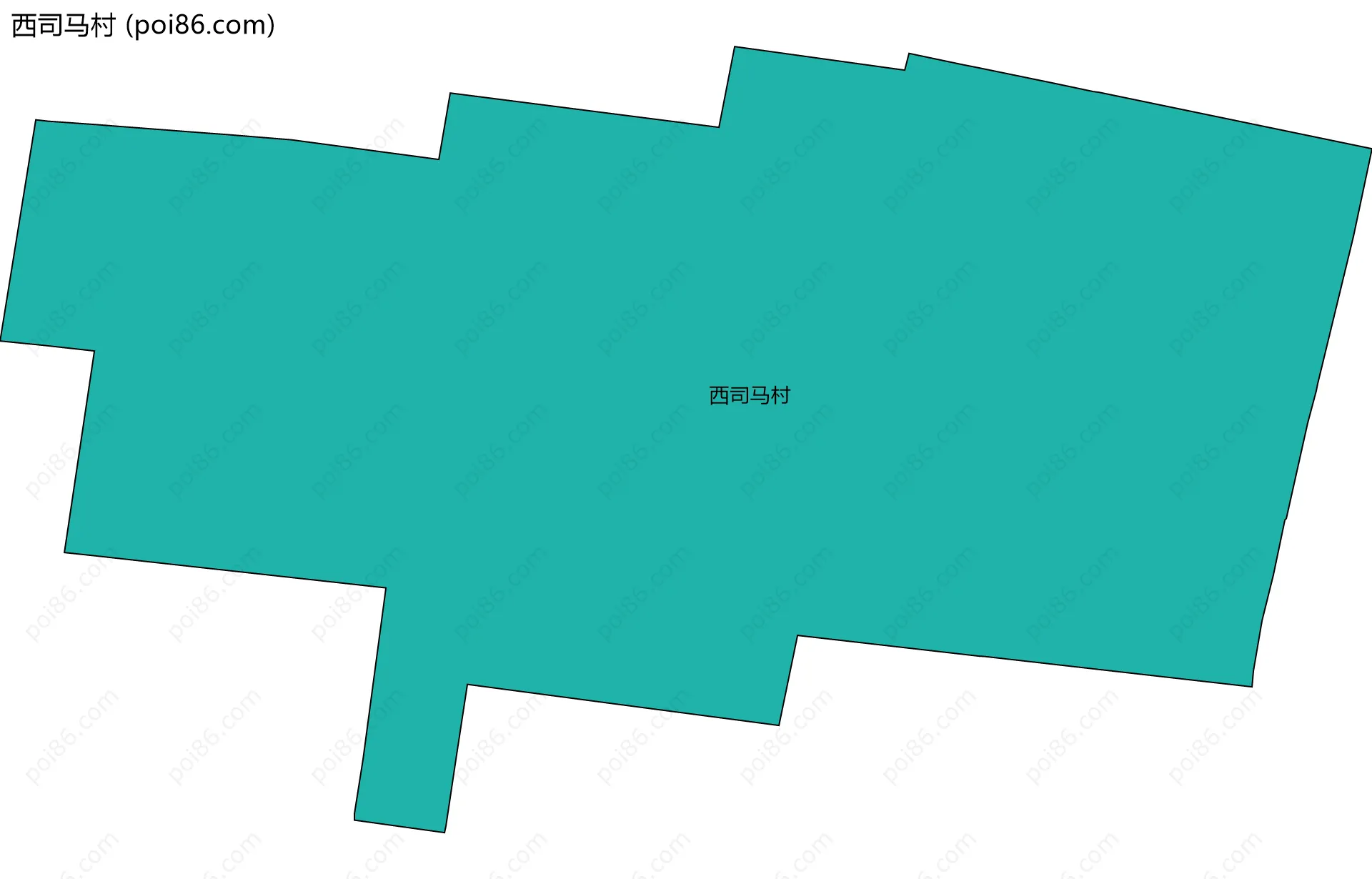 西司马村边界地图