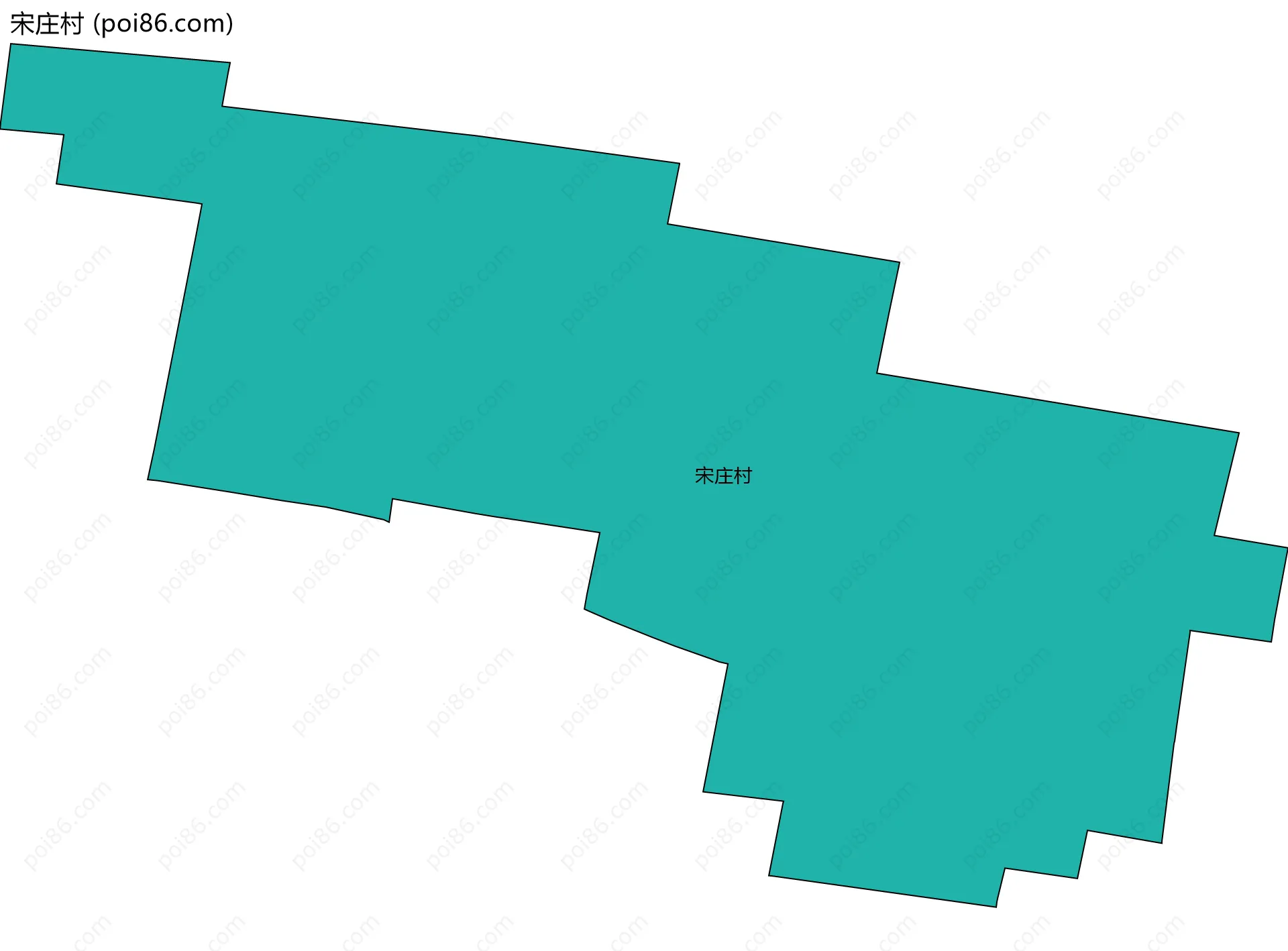宋庄村边界地图