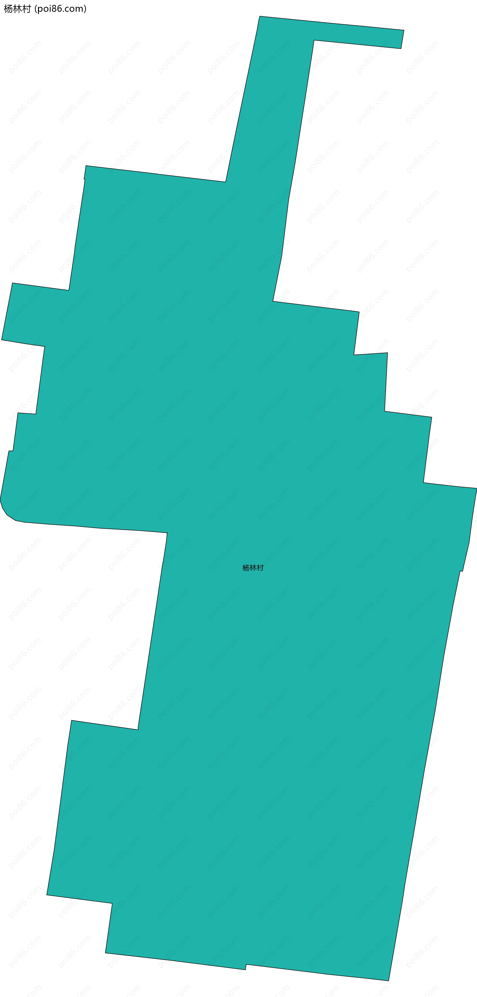 杨林村边界地图