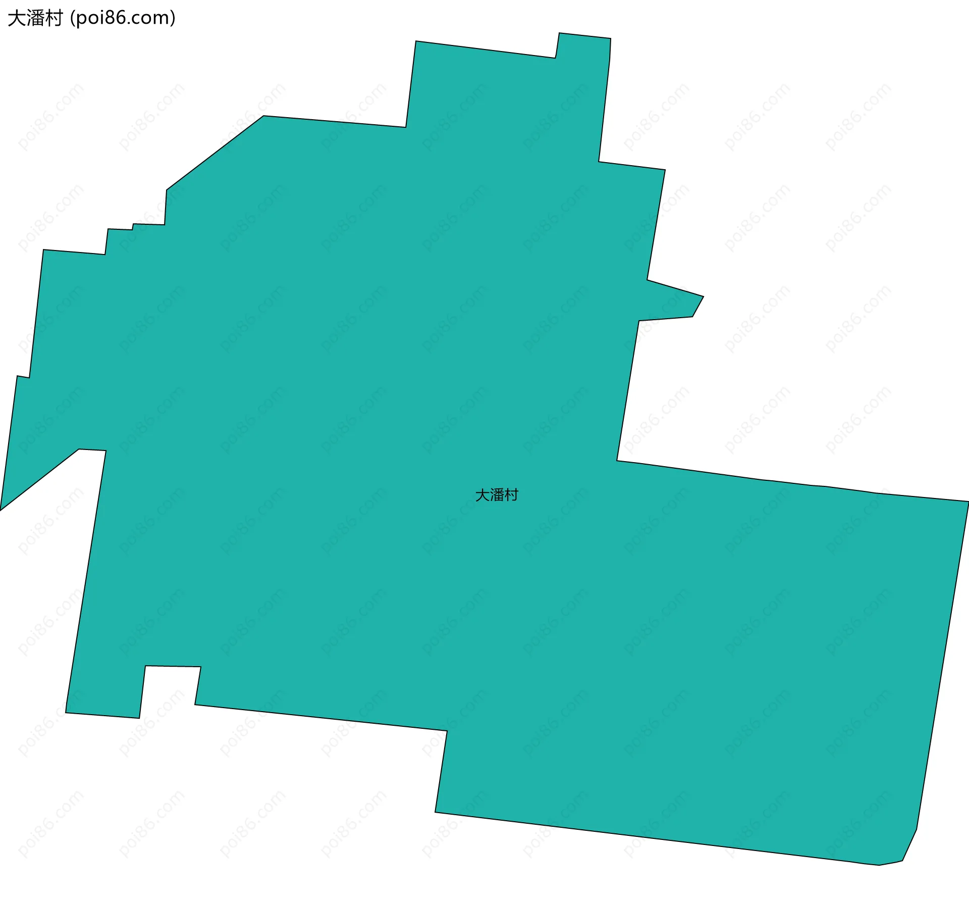 大潘村边界地图