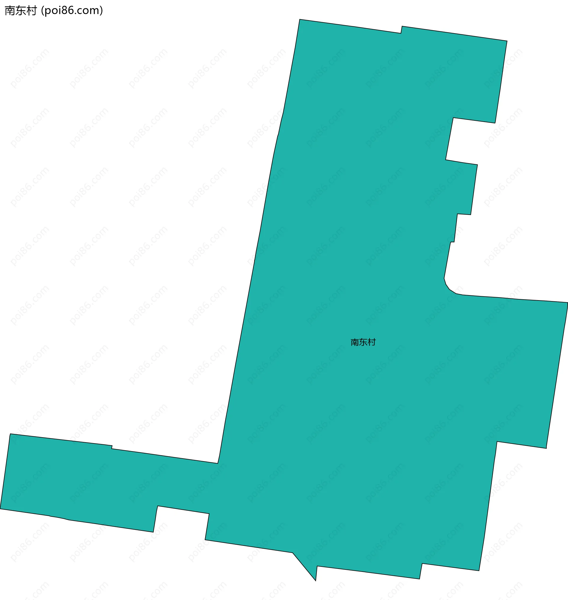 南东村边界地图