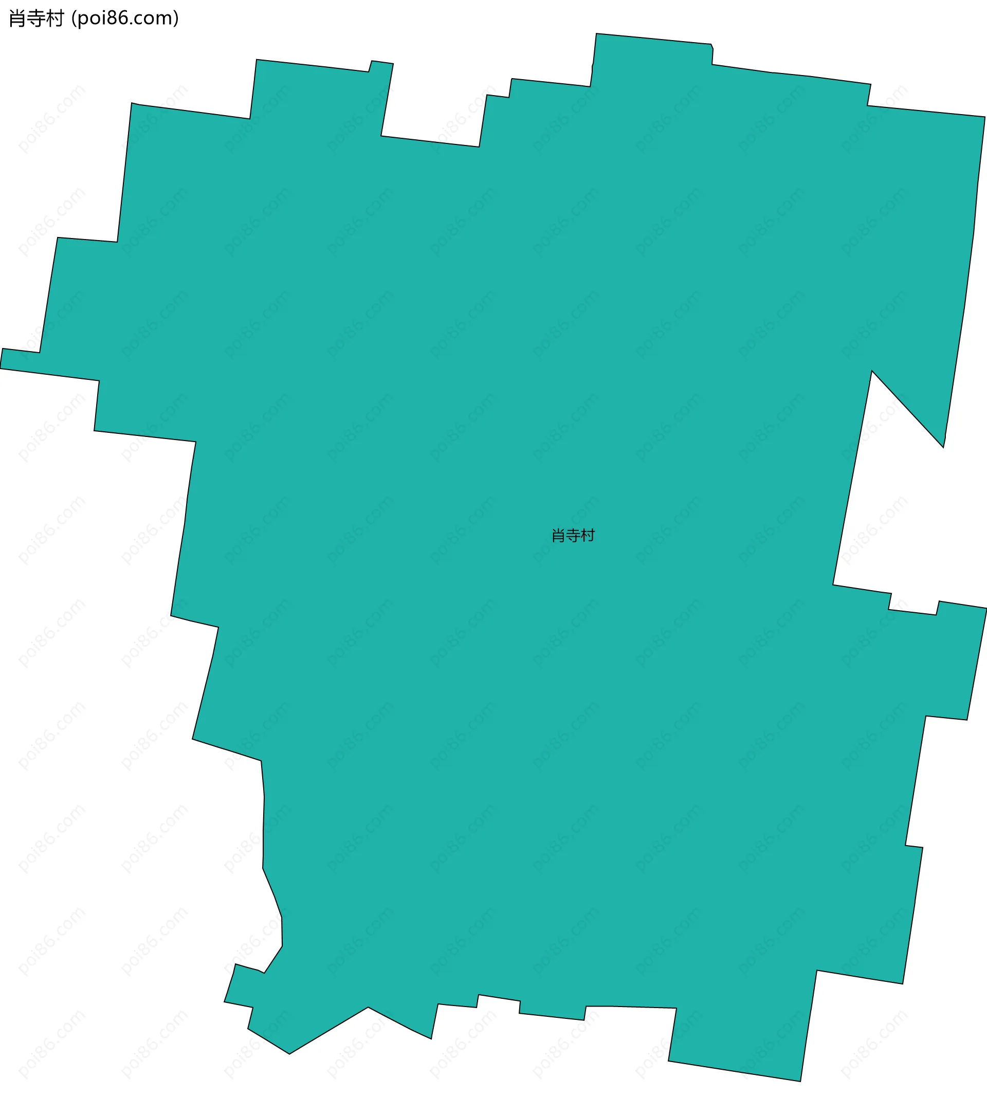 肖寺村边界地图