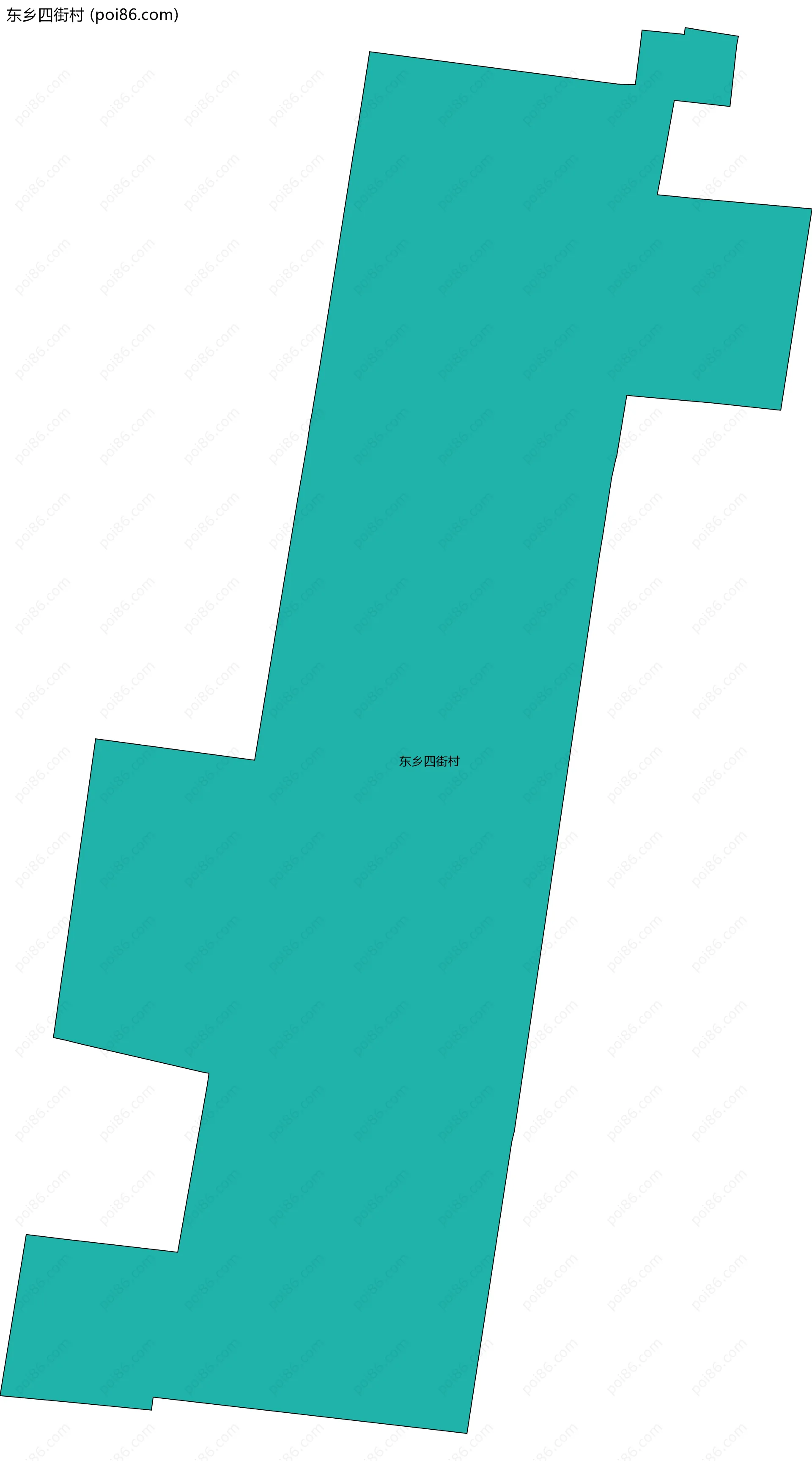 东乡四街村边界地图