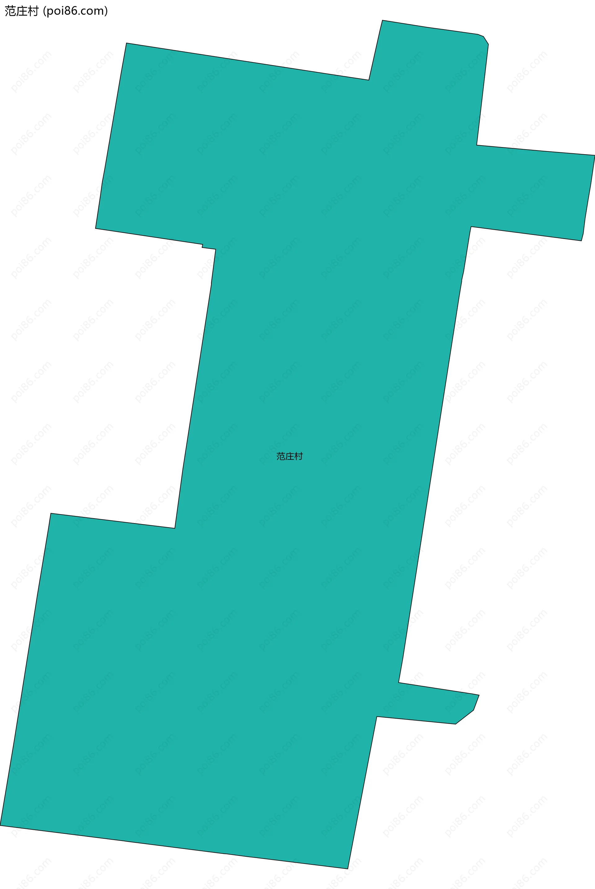 范庄村边界地图