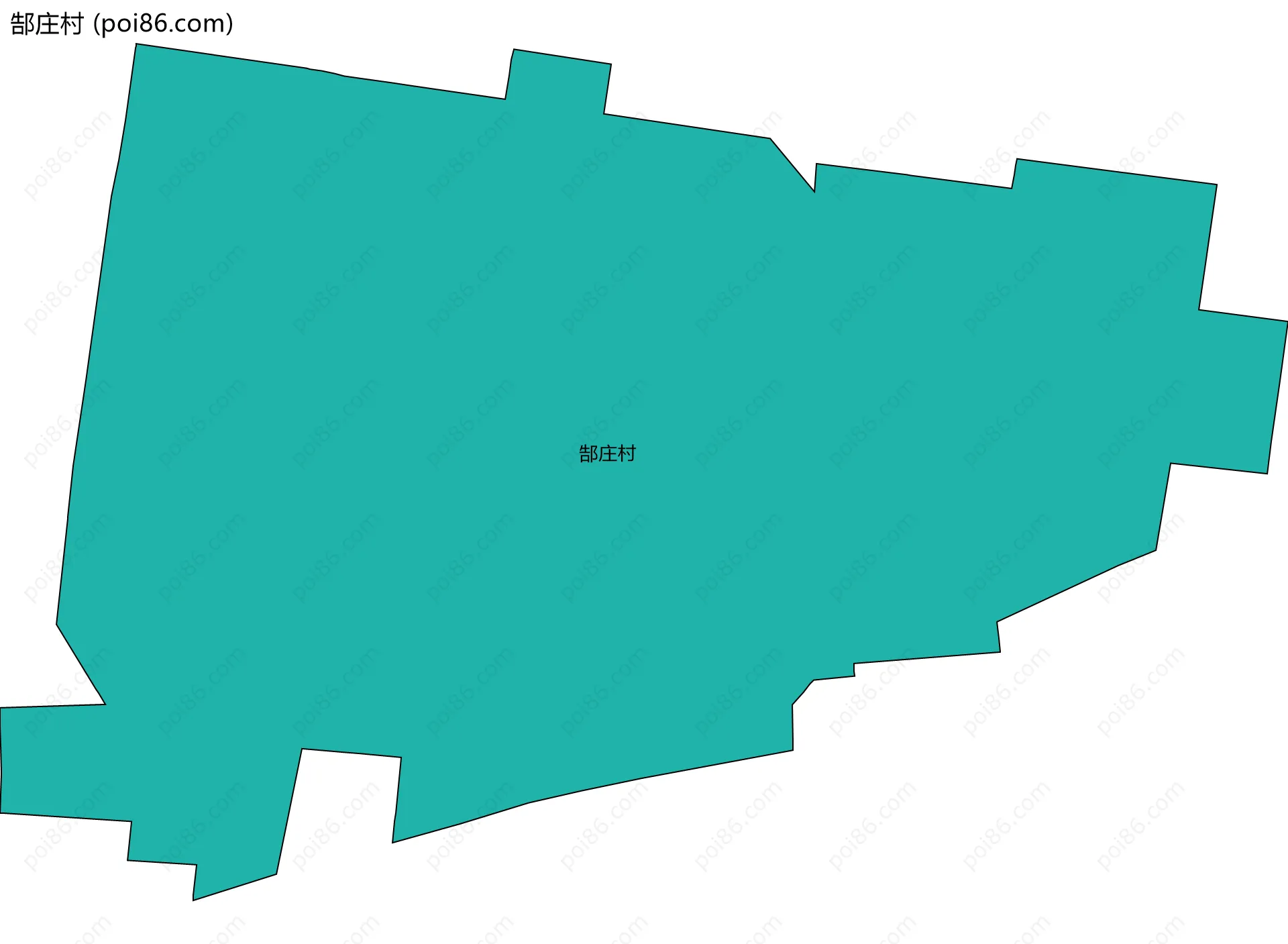 郜庄村边界地图