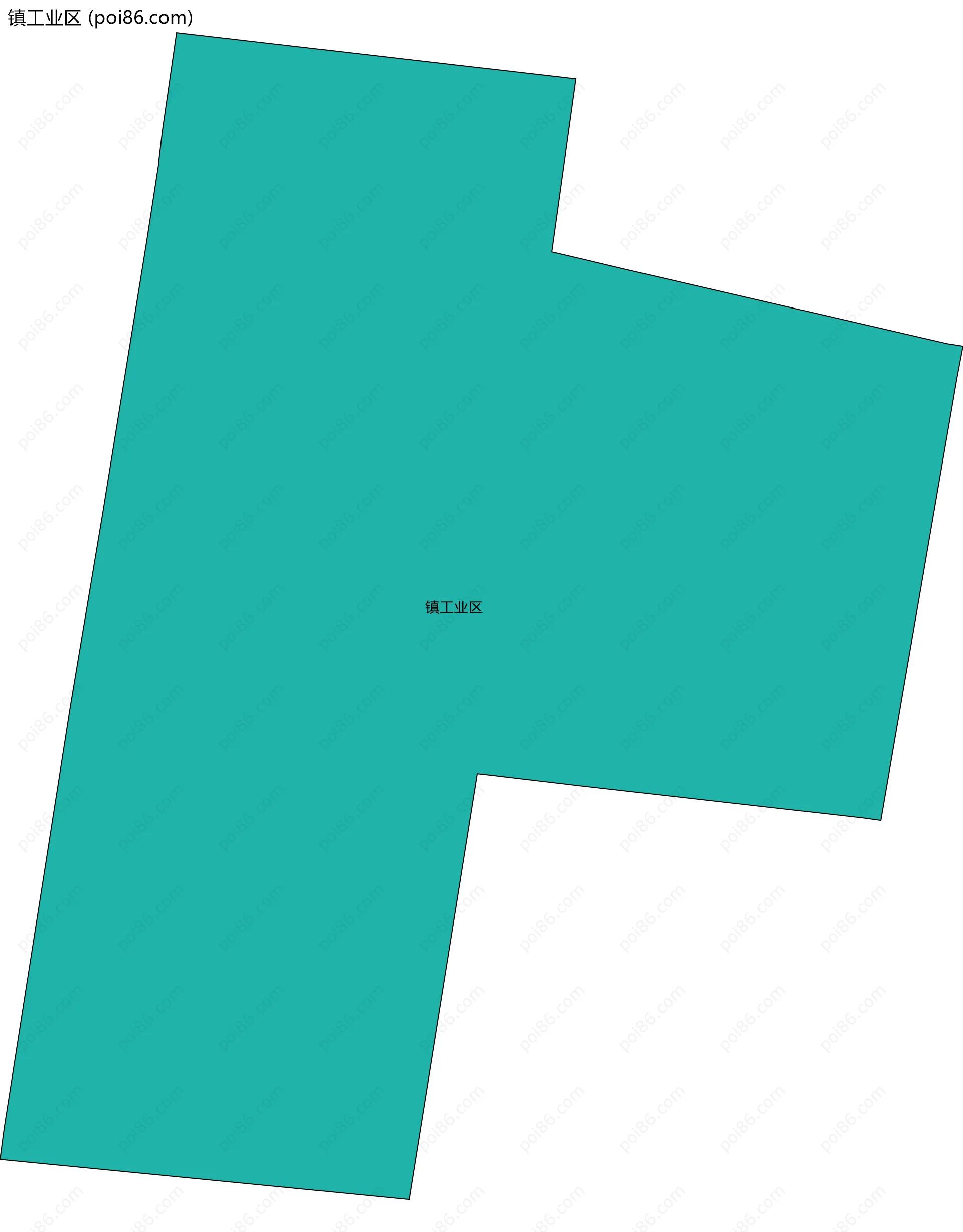 镇工业区边界地图