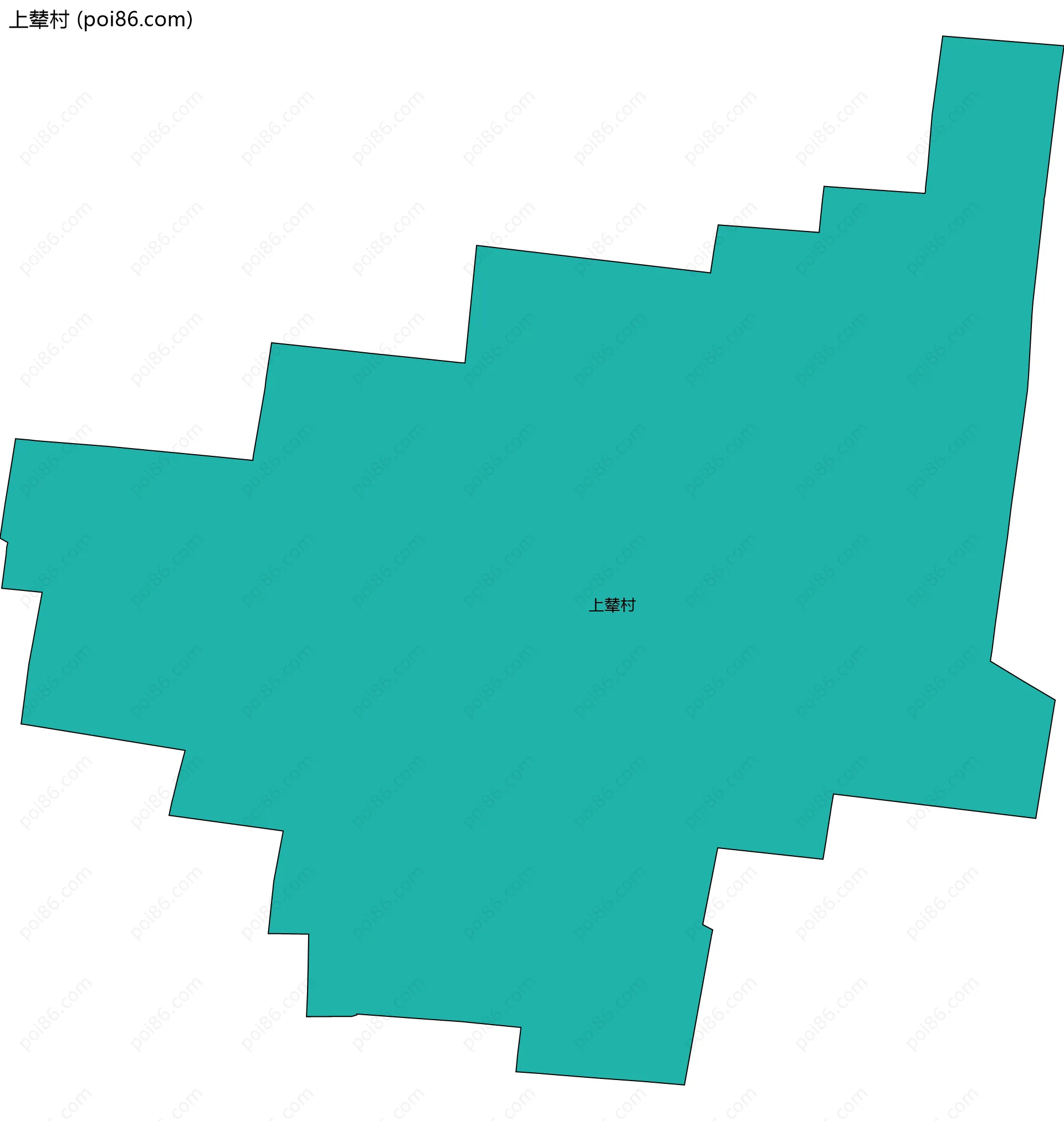 上辇村边界地图