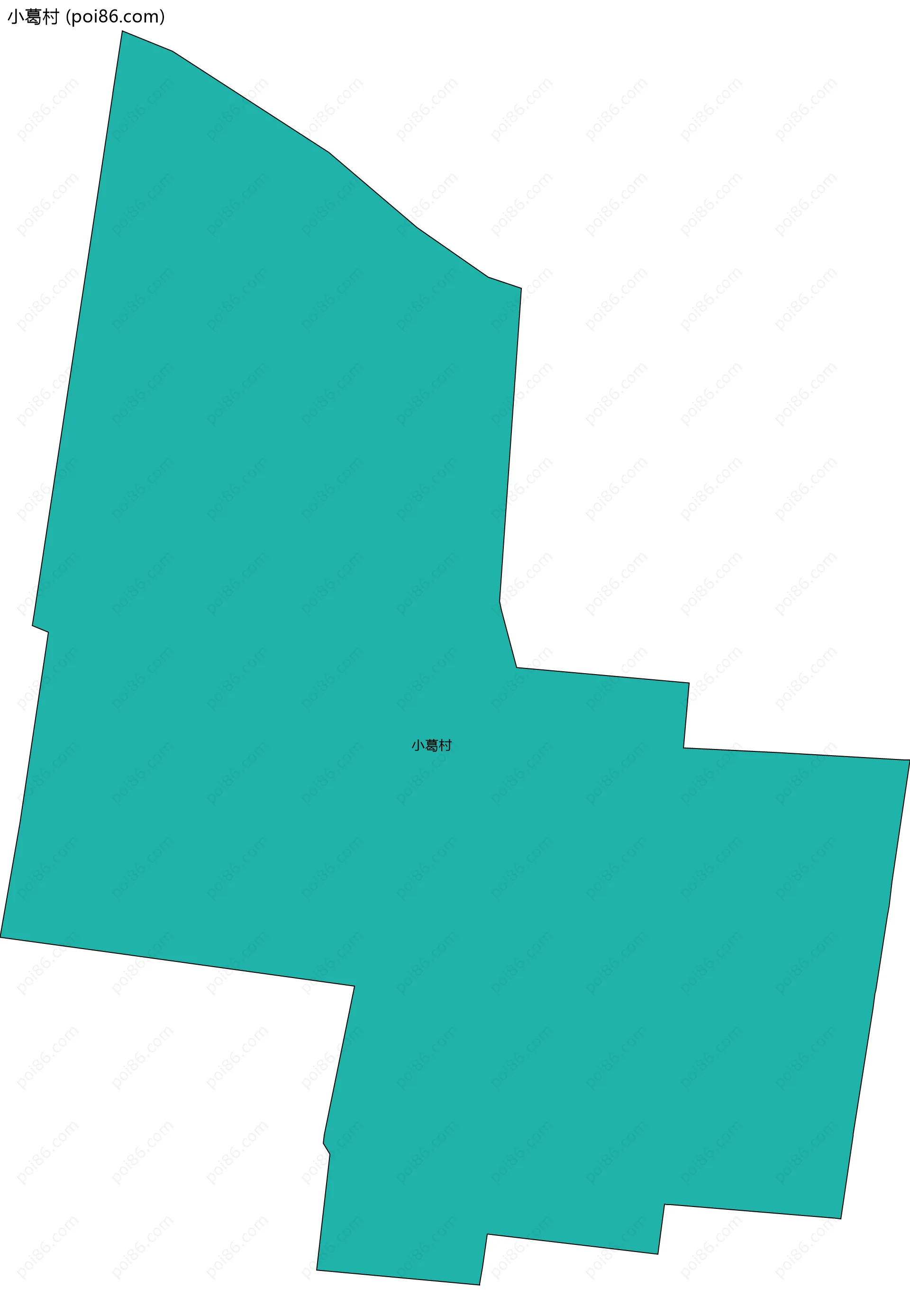 小葛村边界地图