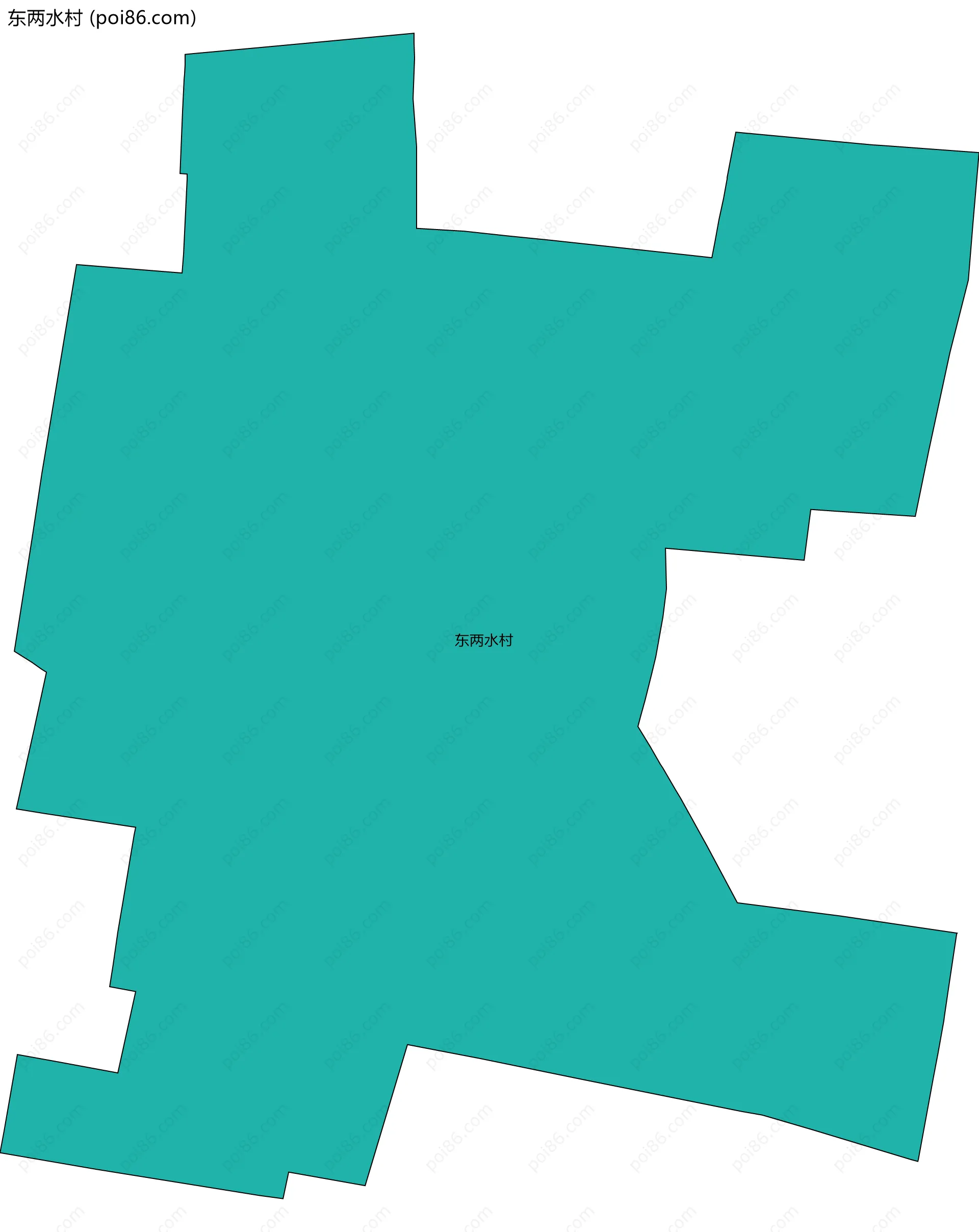 东两水村边界地图