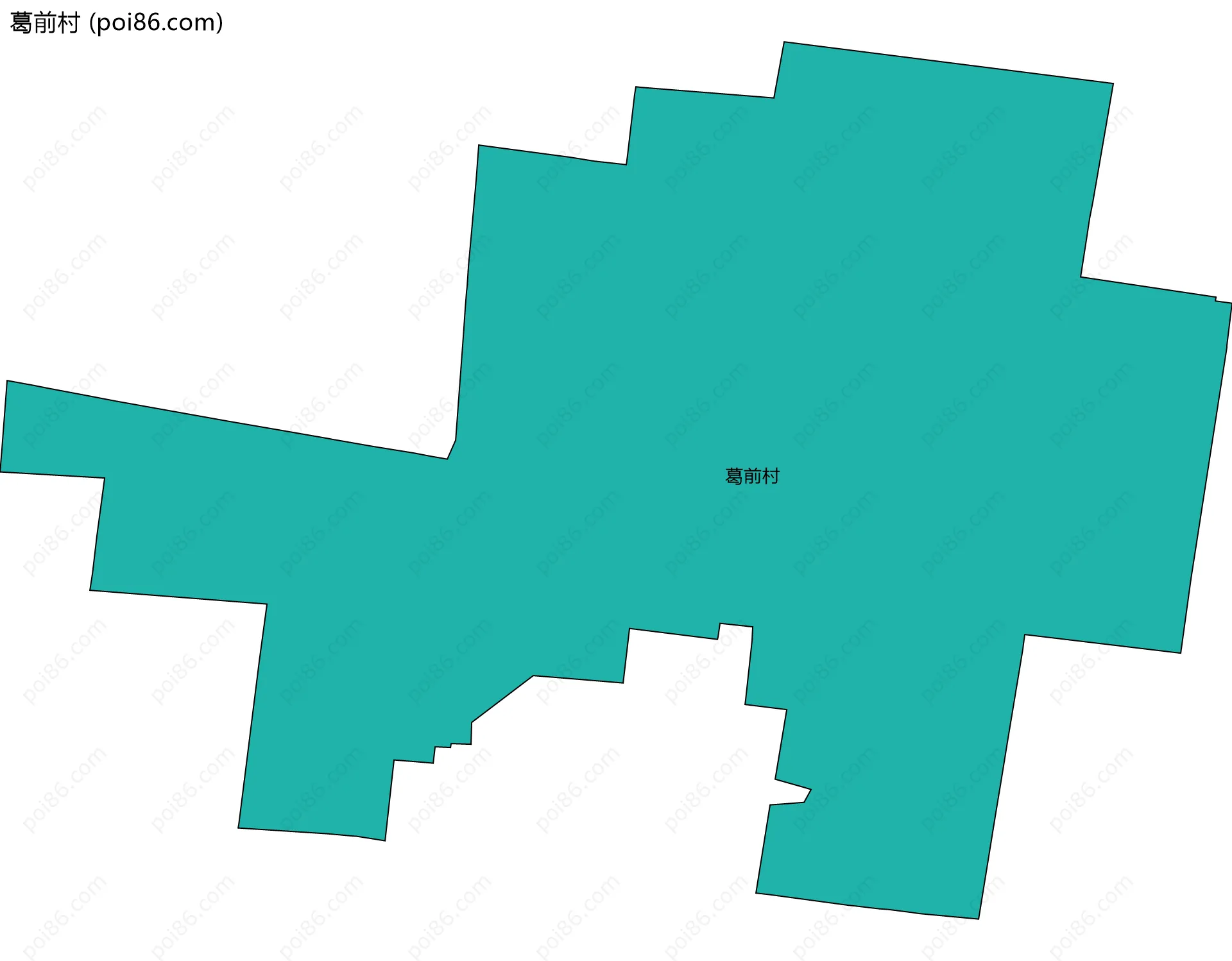 葛前村边界地图