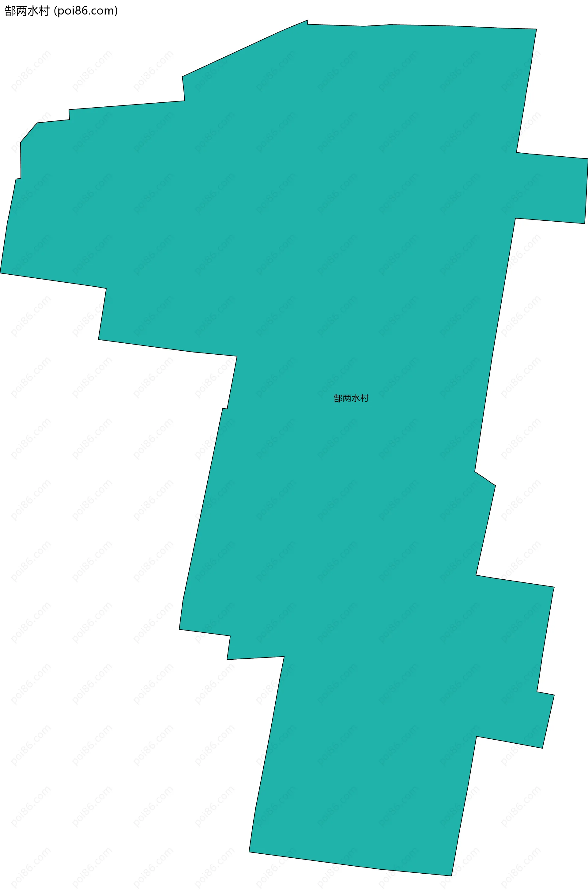 郜两水村边界地图