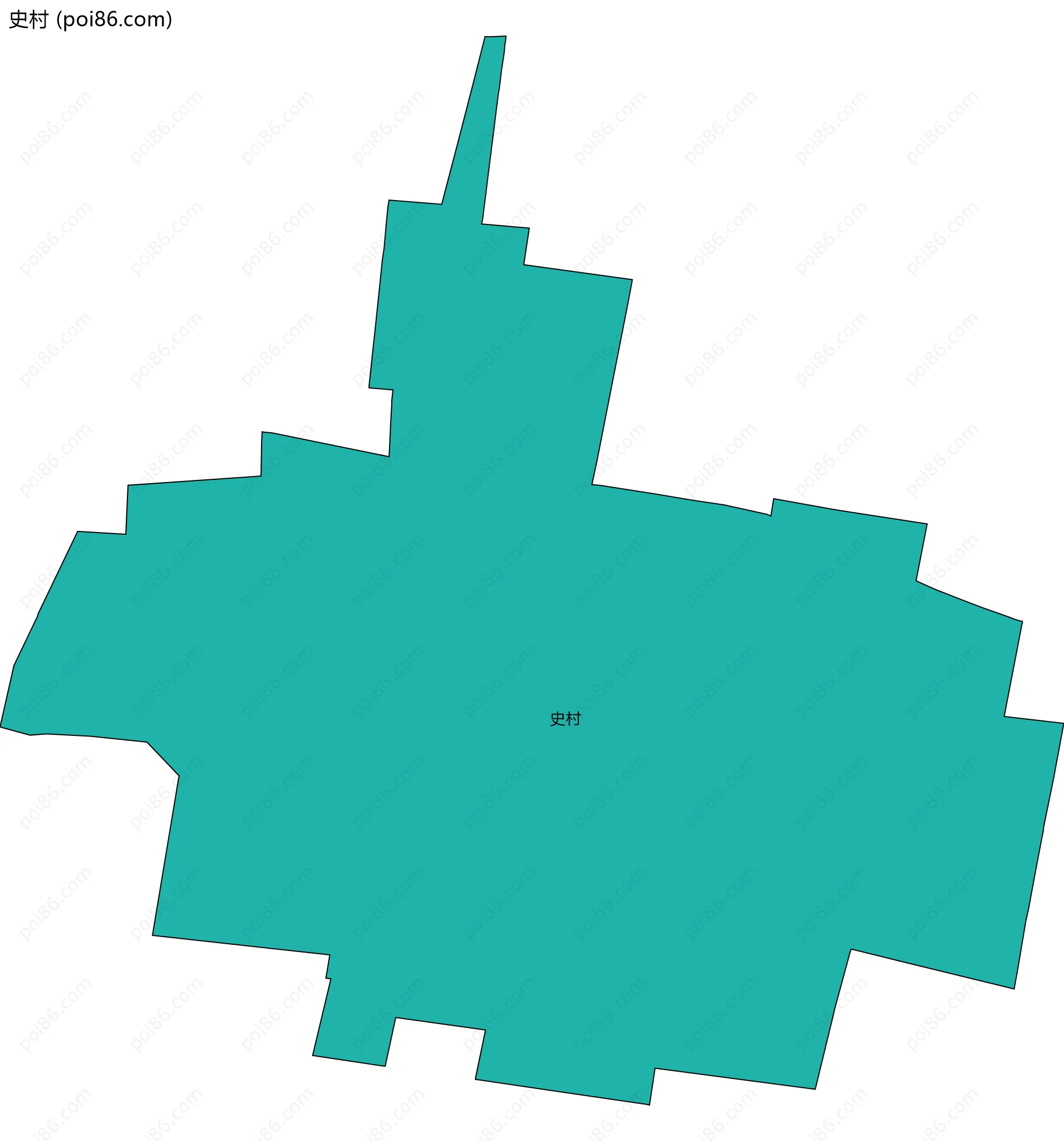 史村边界地图