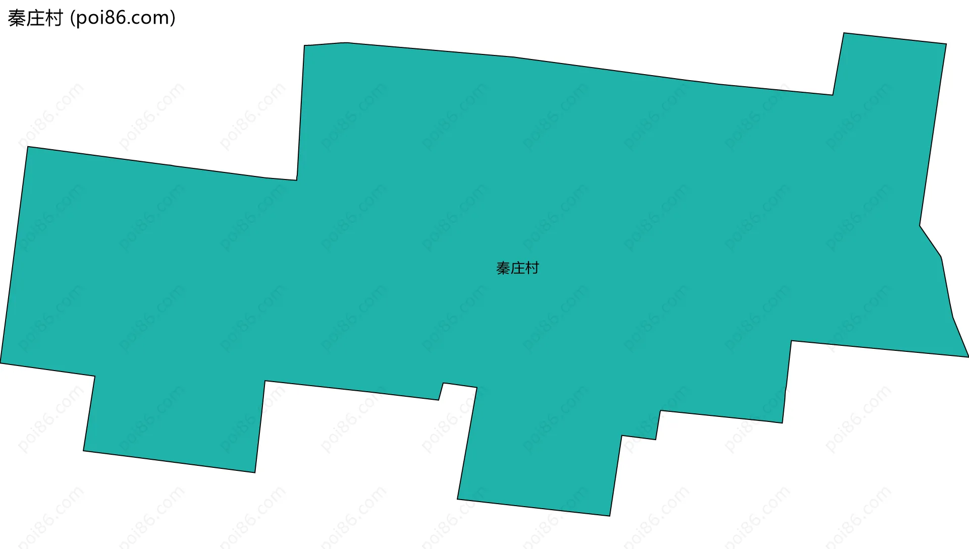 秦庄村边界地图
