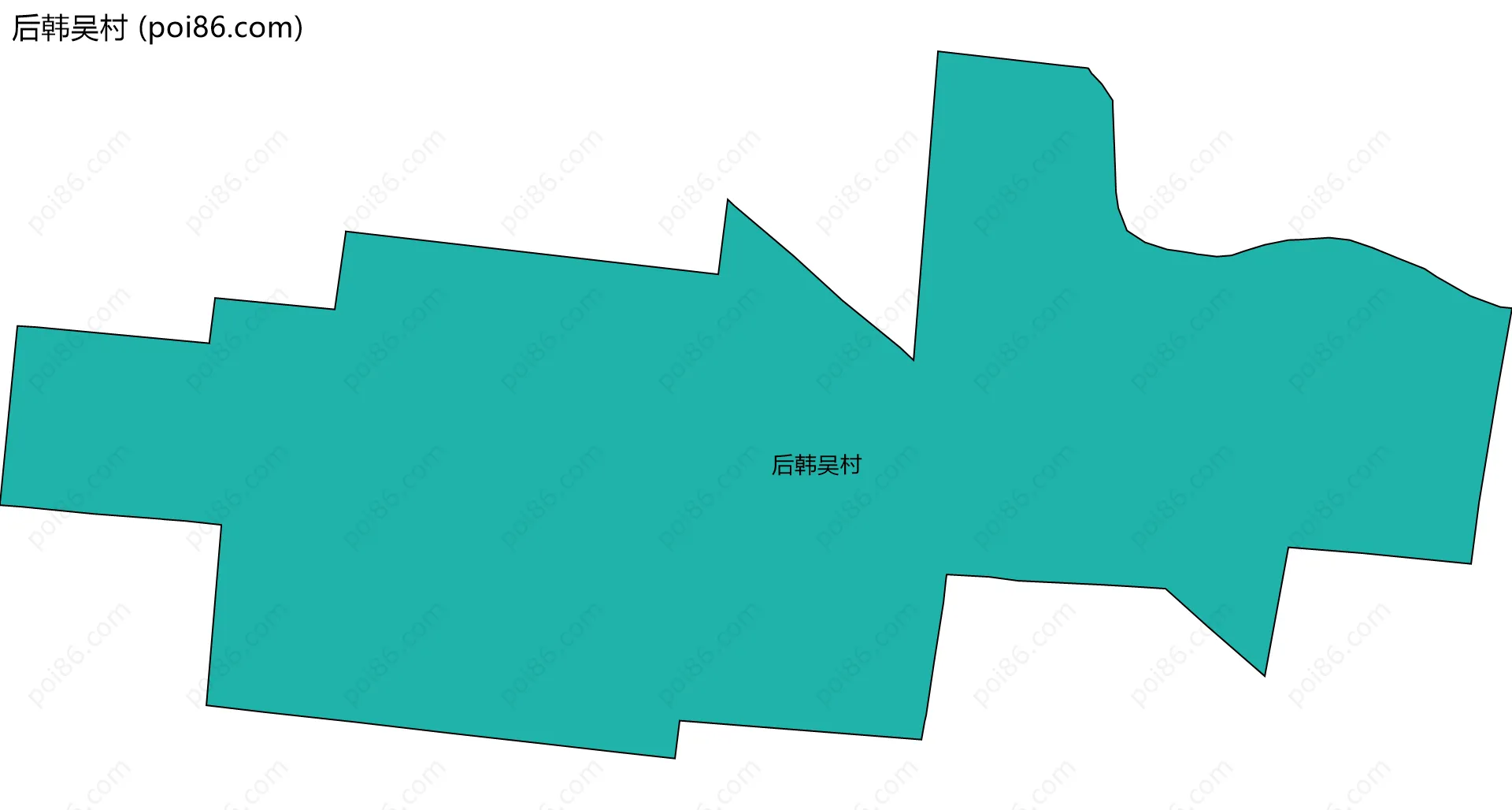 后韩吴村边界地图