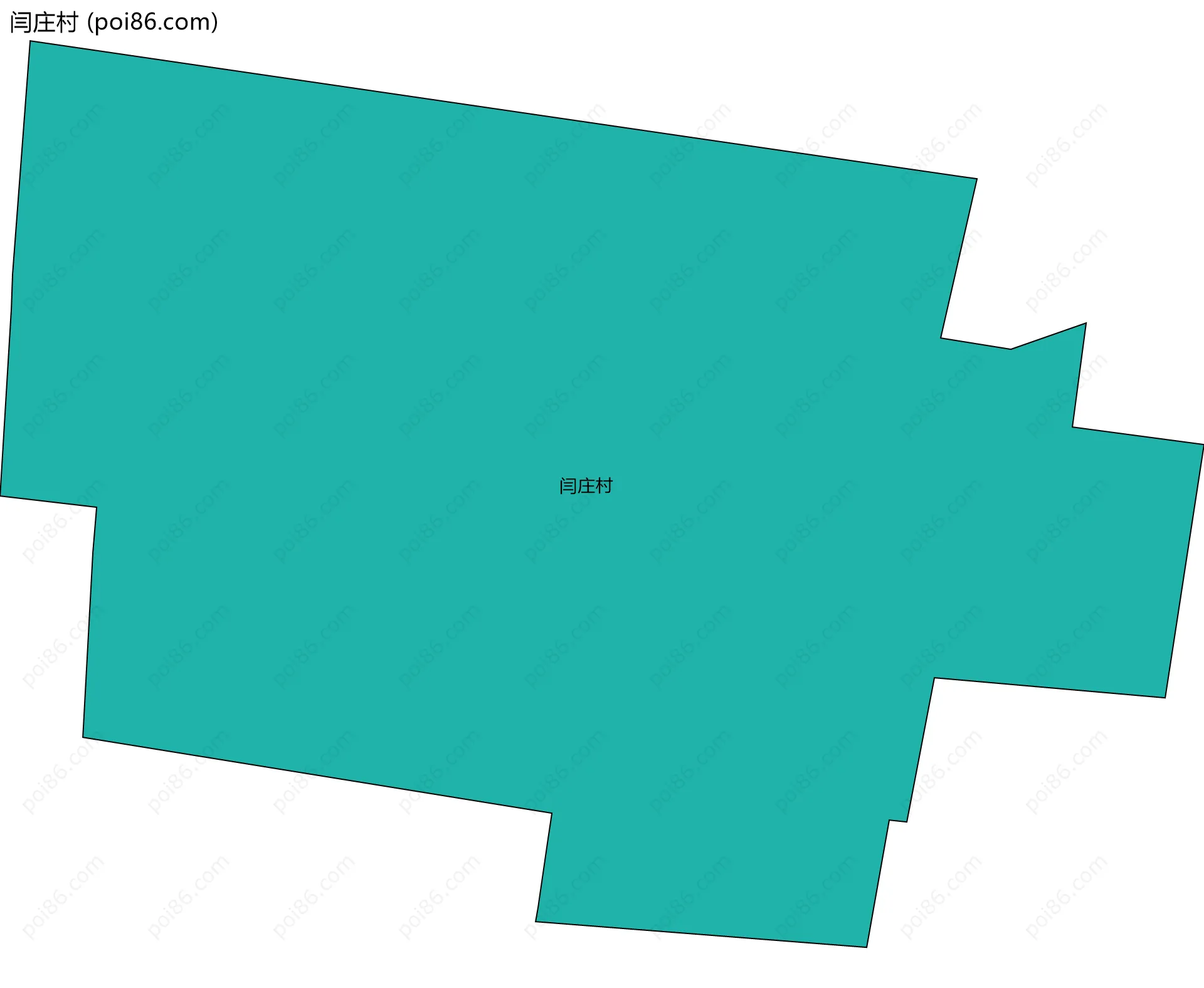 闫庄村边界地图