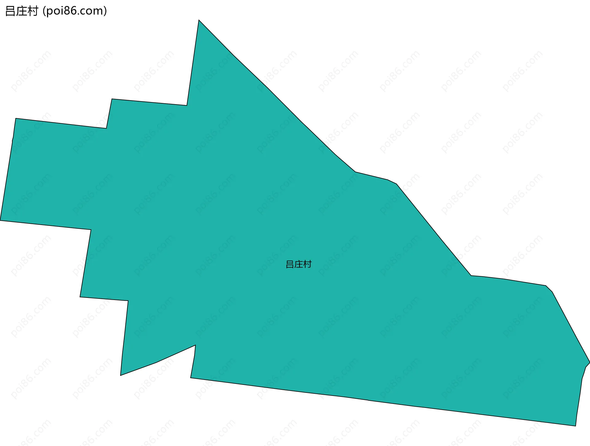 吕庄村边界地图