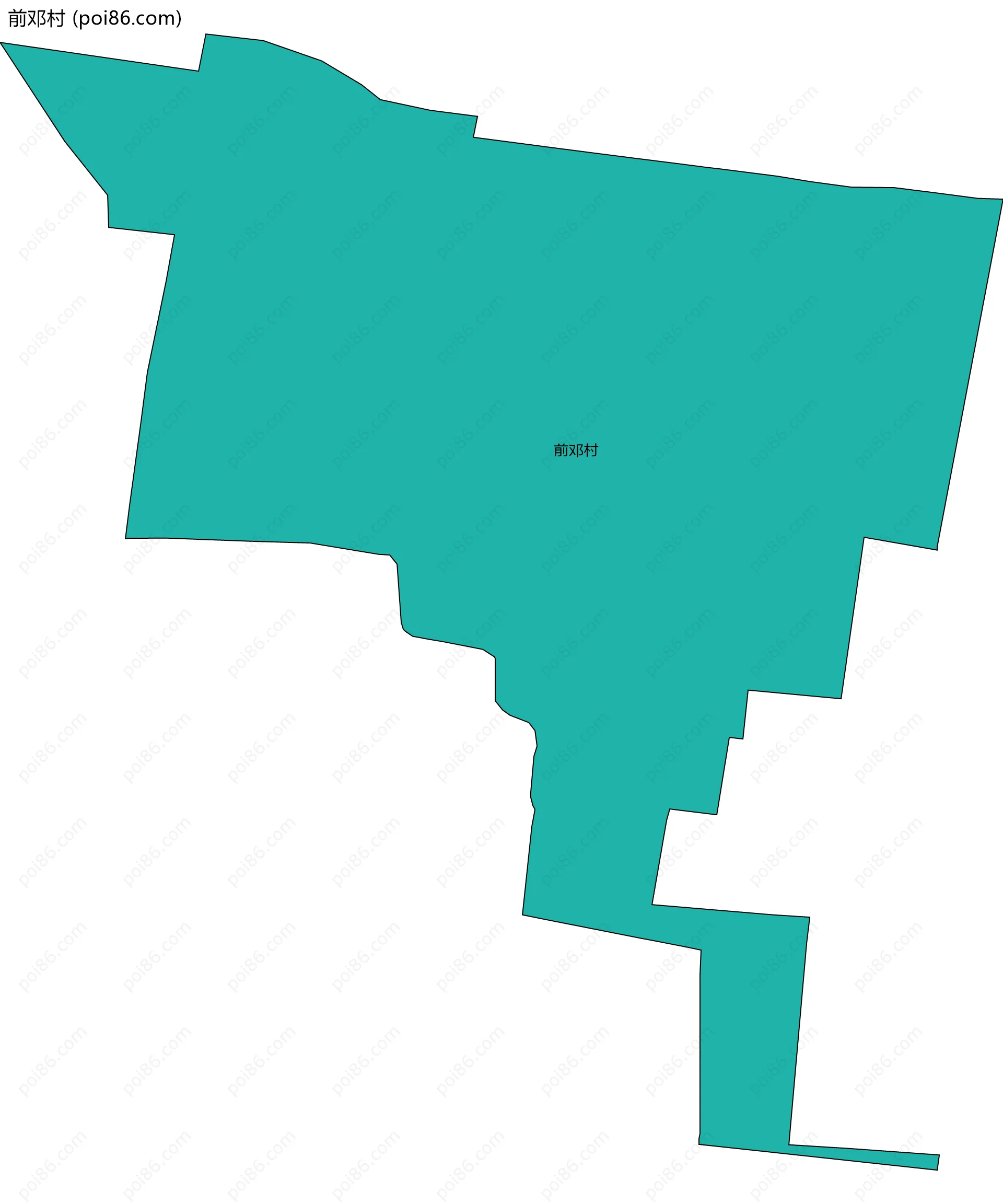 前邓村边界地图