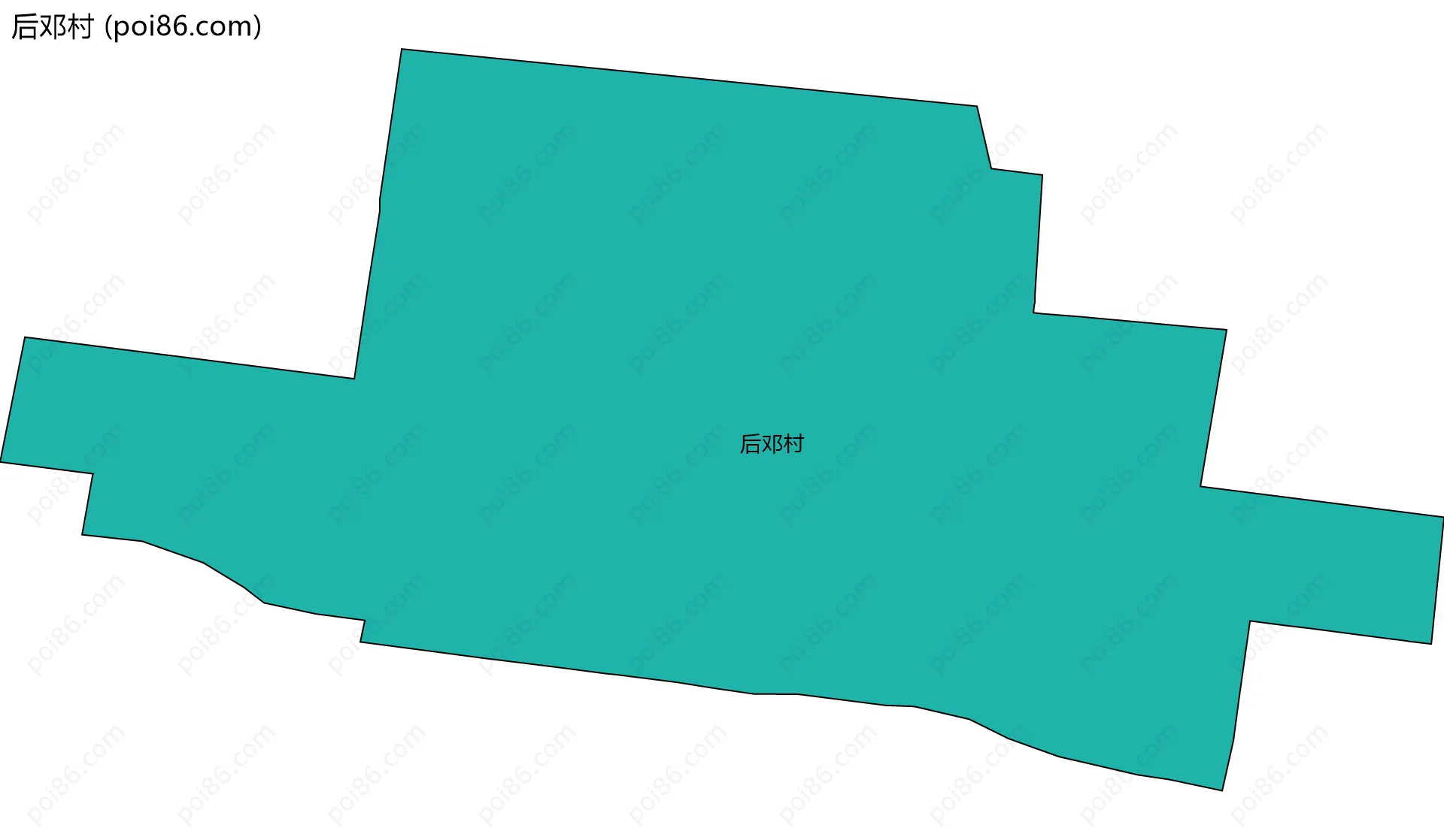 后邓村边界地图