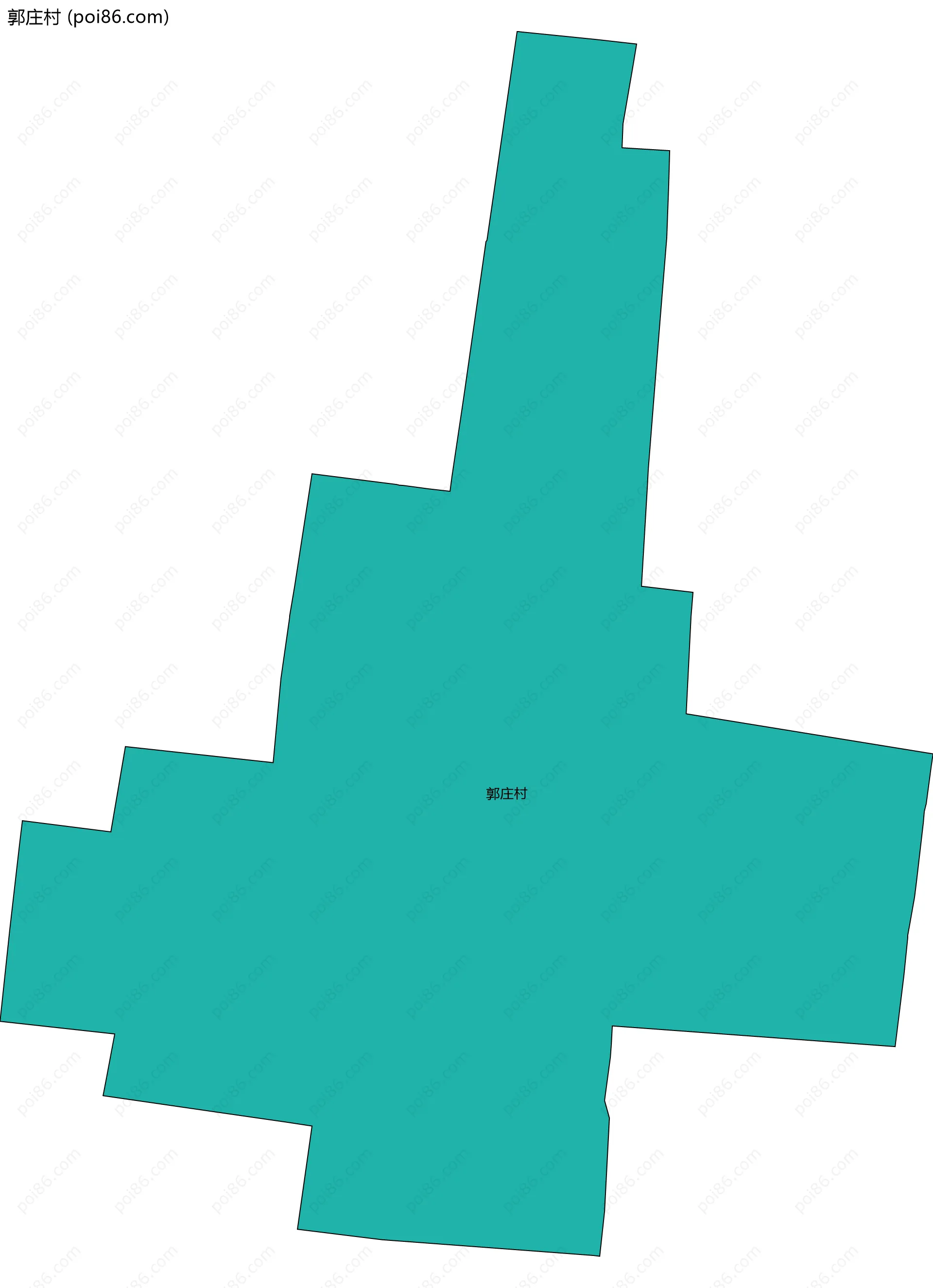 郭庄村边界地图