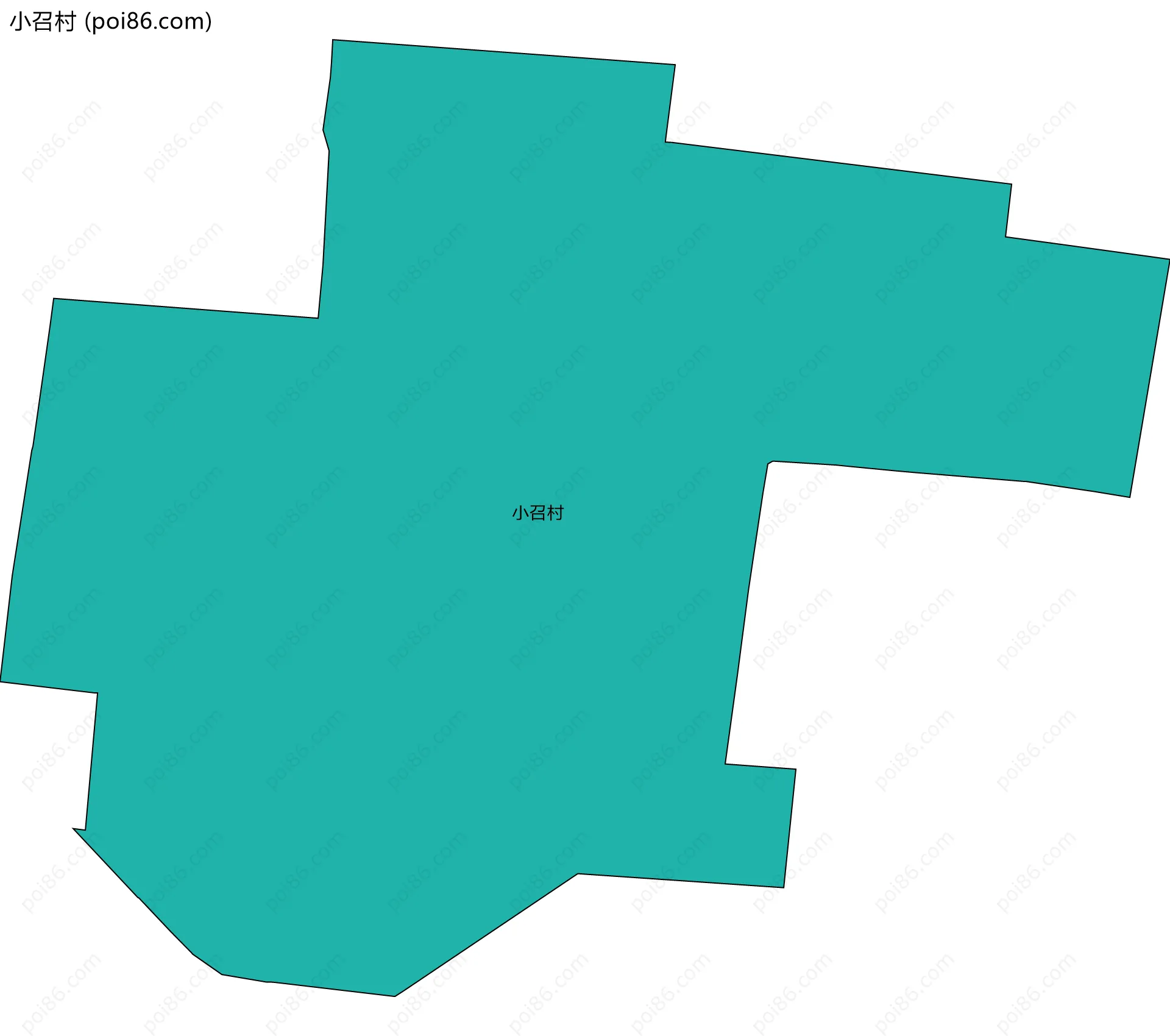 小召村边界地图