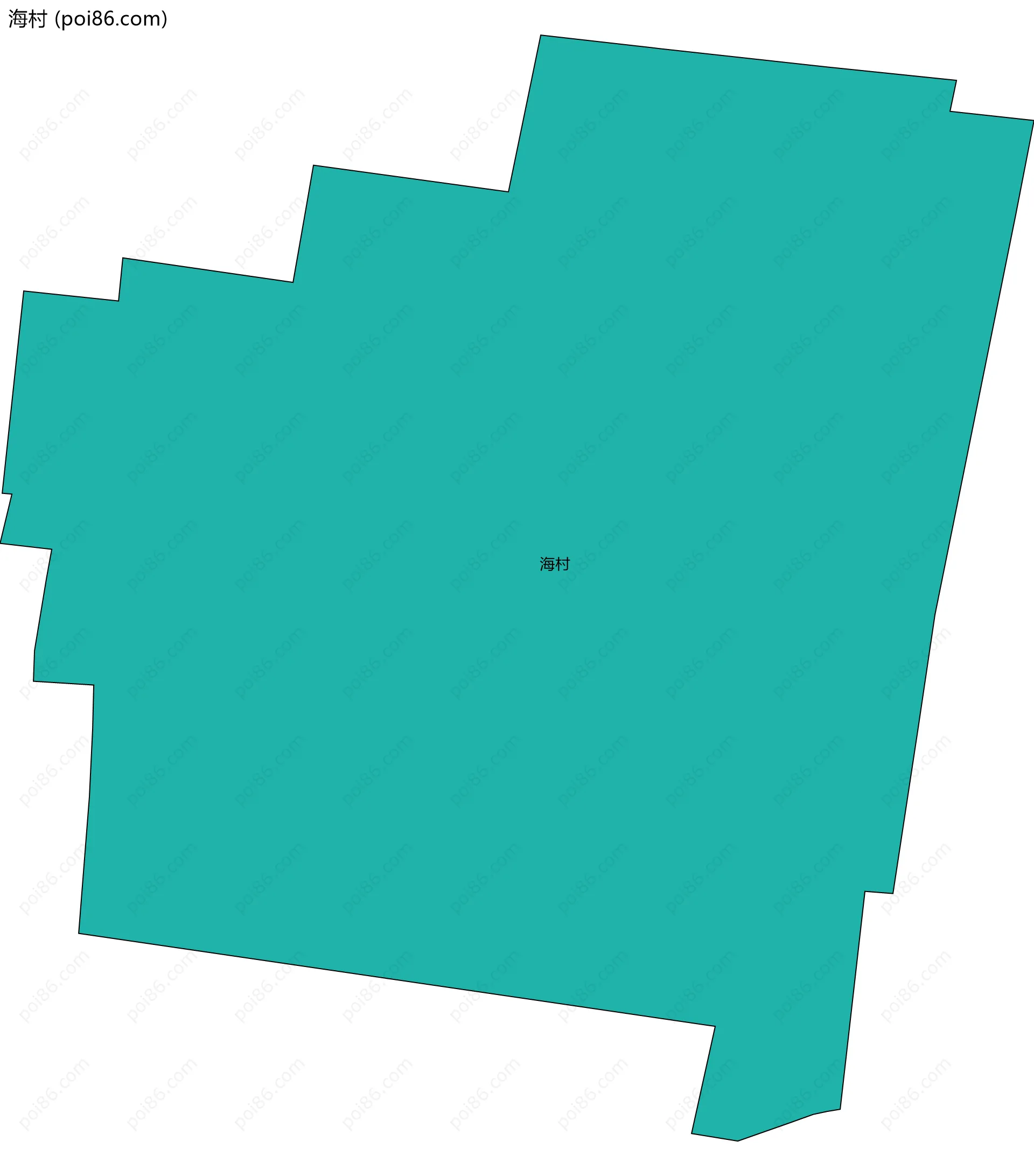 海村边界地图