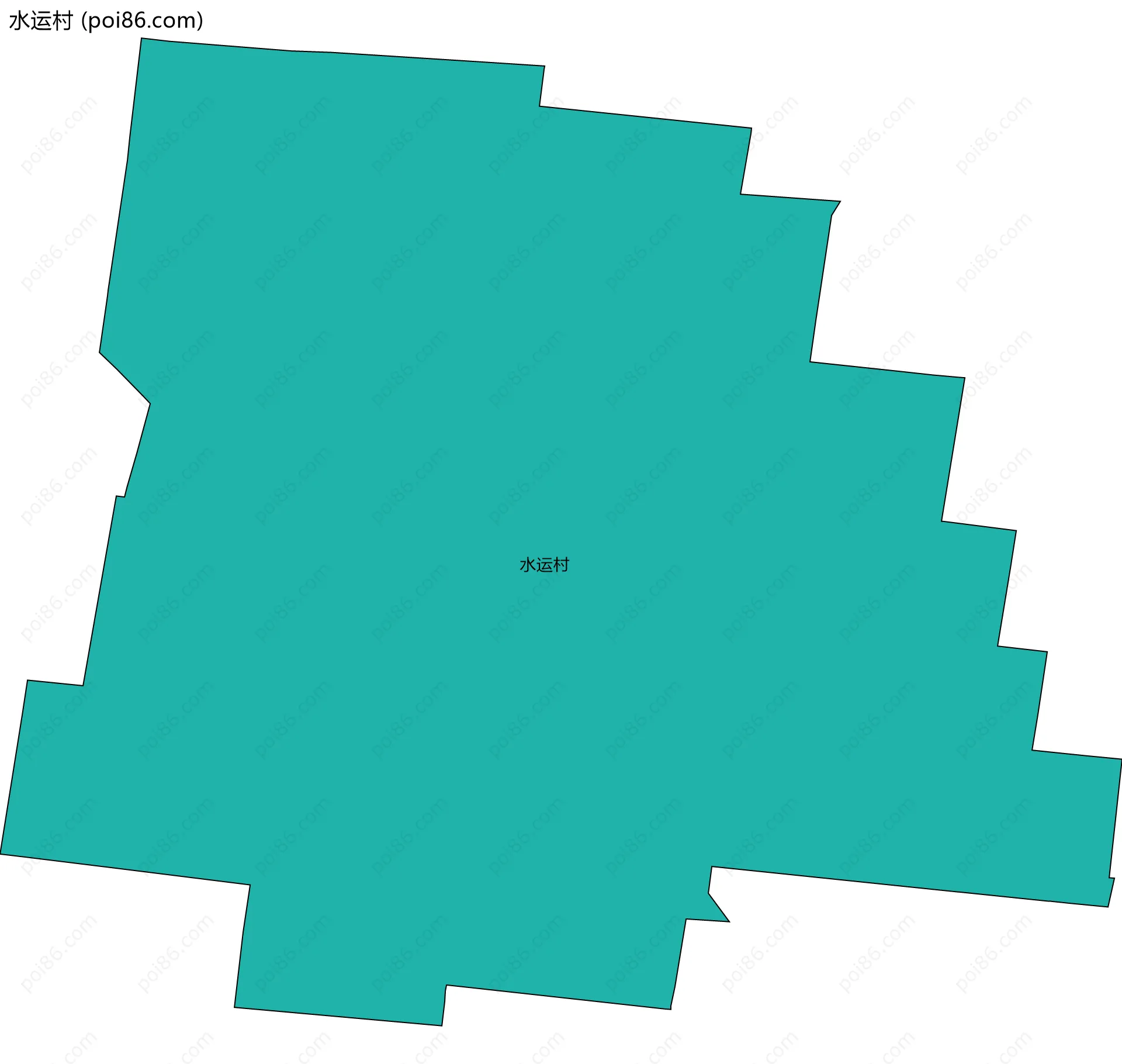 水运村边界地图