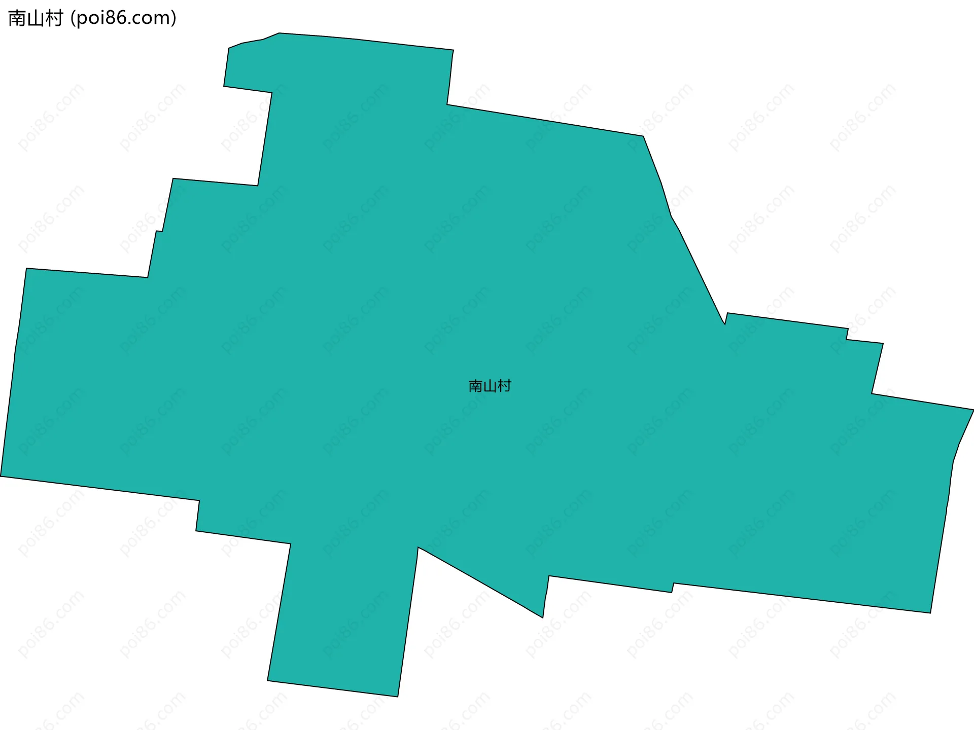 南山村边界地图