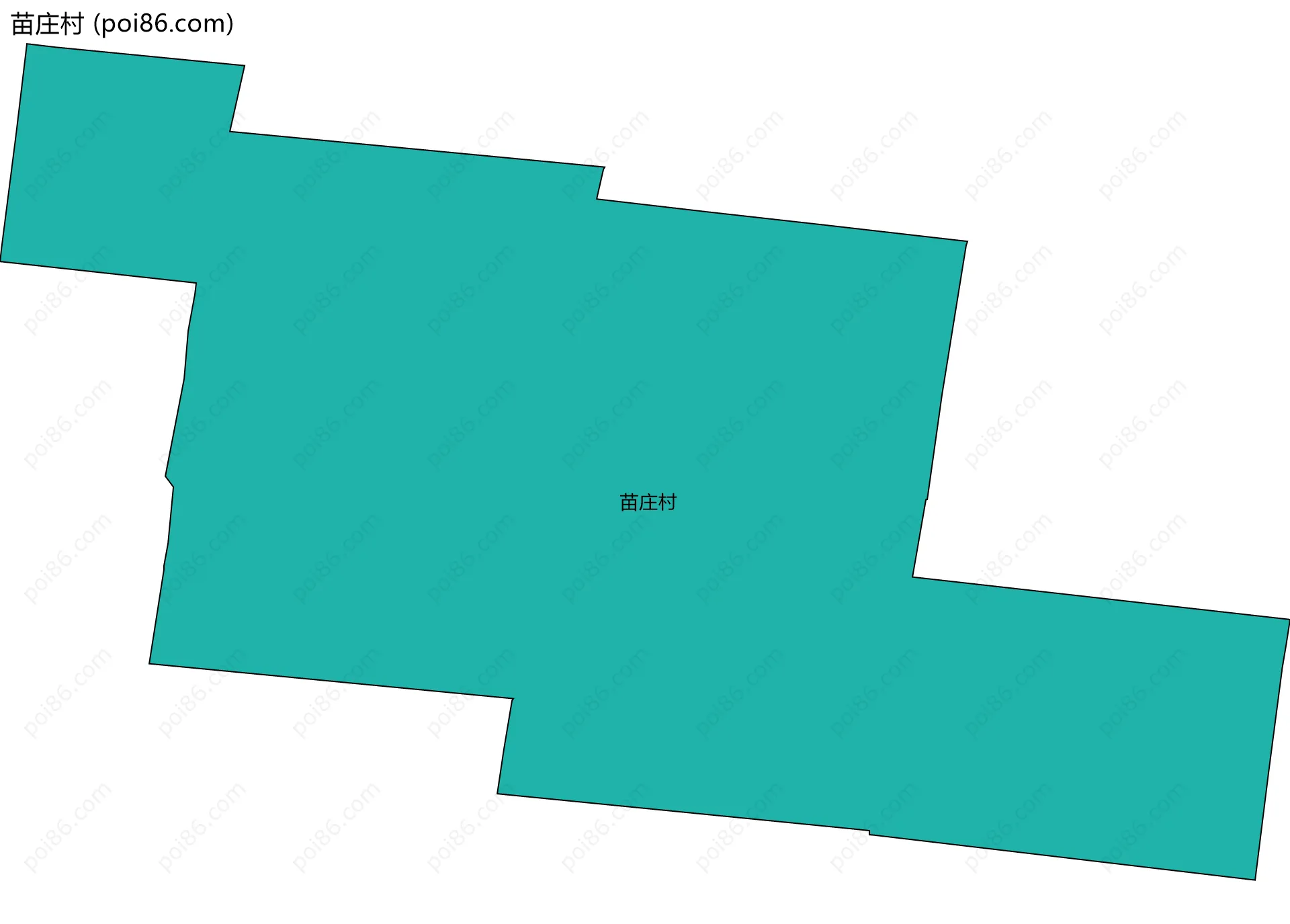 苗庄村边界地图