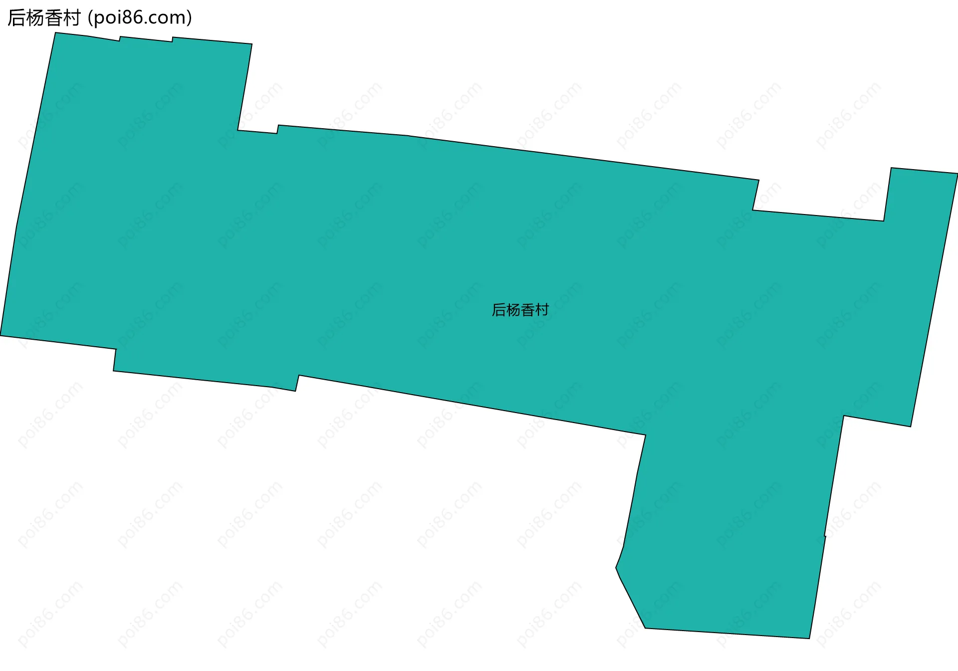 后杨香村边界地图