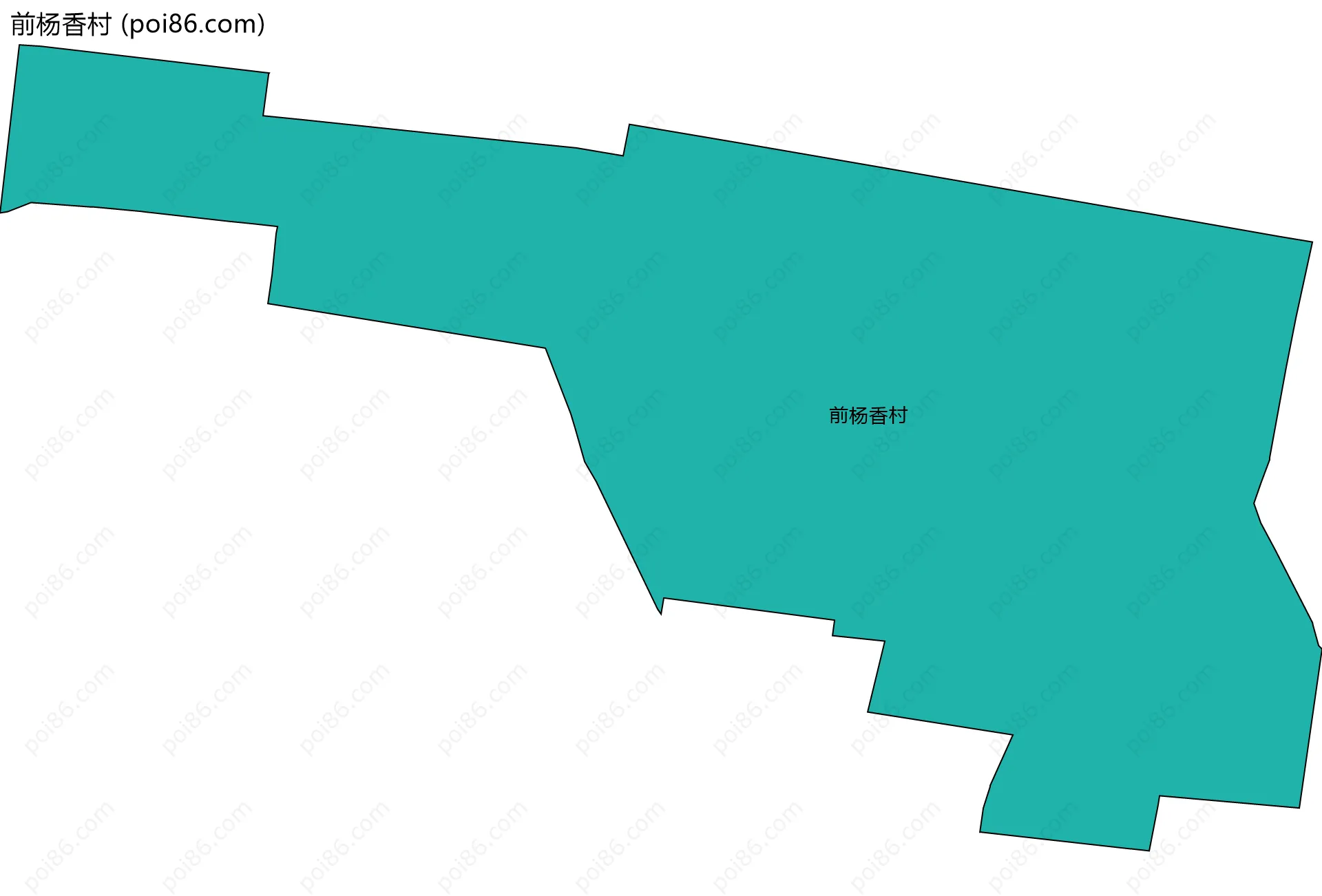 前杨香村边界地图