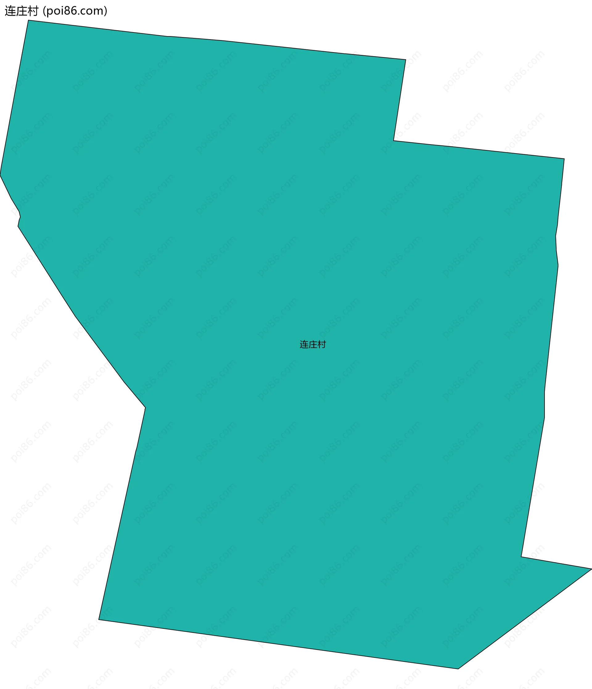 连庄村边界地图